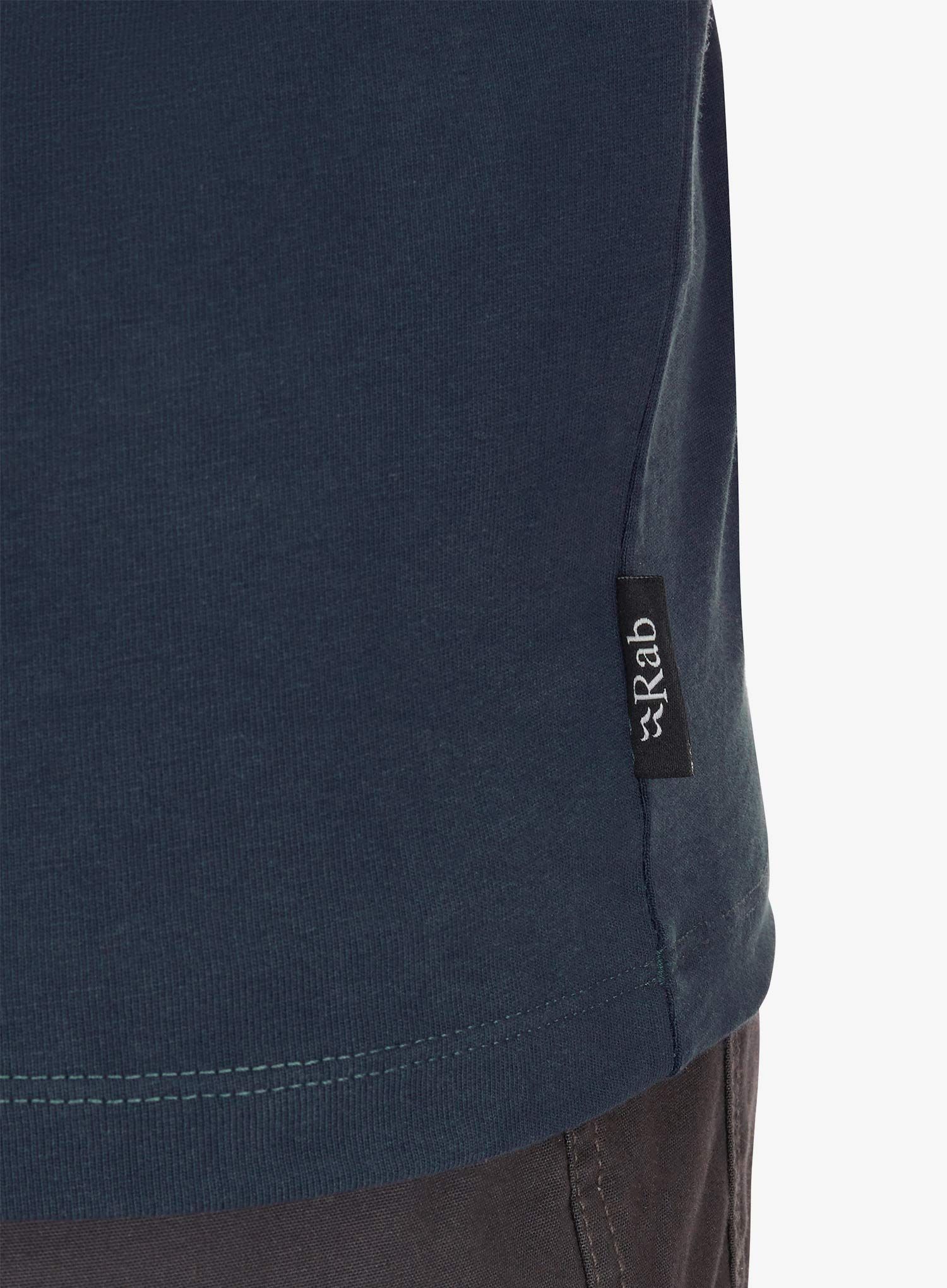 Bavlněné tričko Rab Basecamp 3 Peak Tee - tempest blue