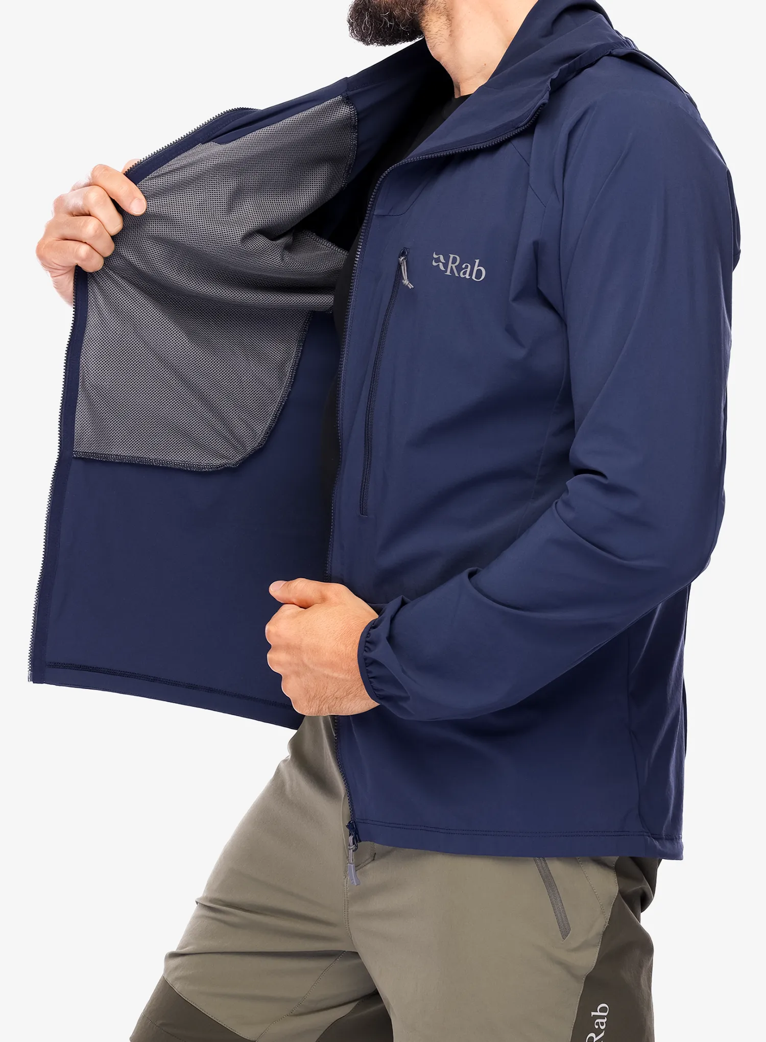 Softshellová bunda Rab Borealis Jacket - deep ink