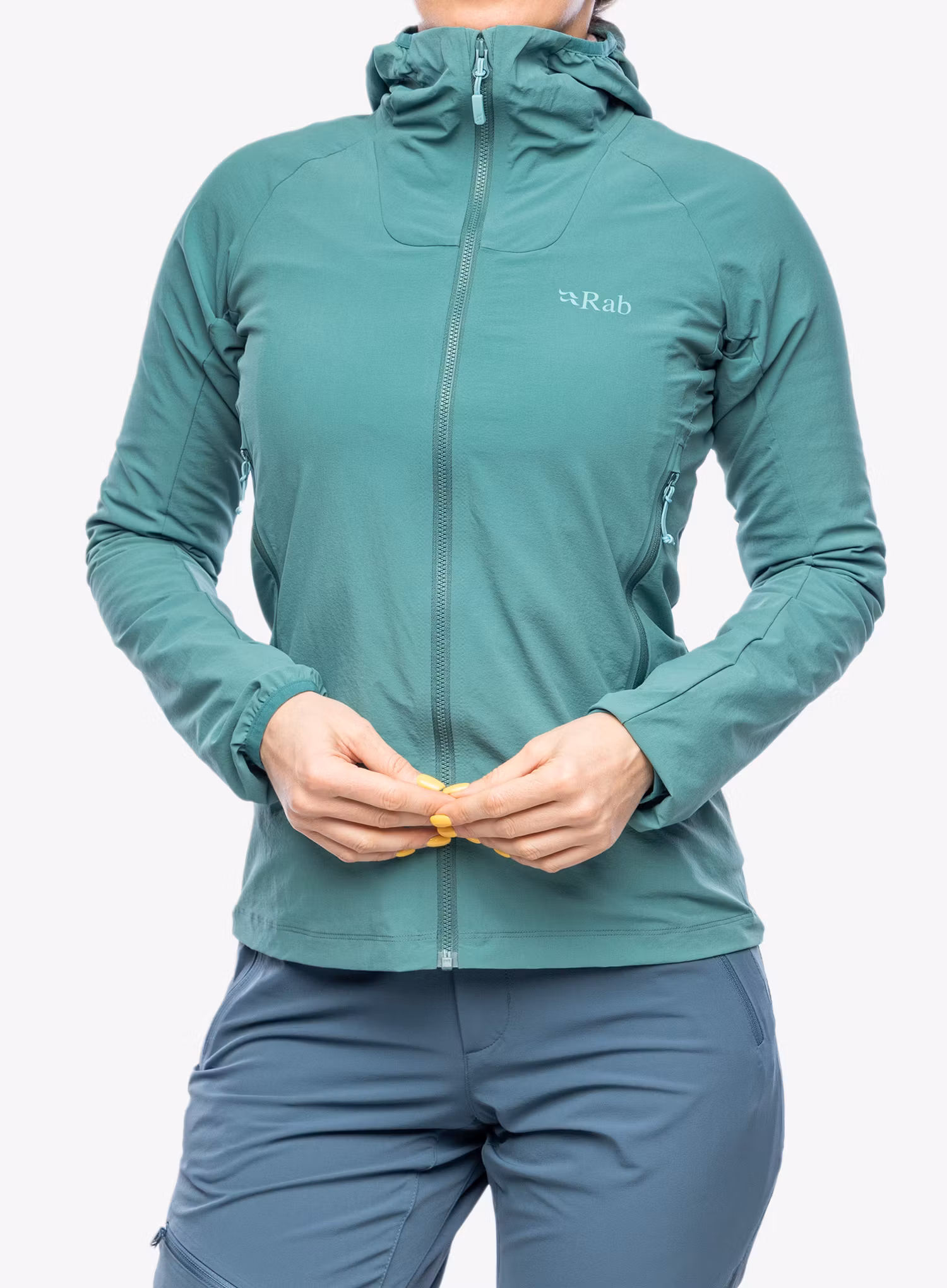 Softshellová bunda dámská Rab Borealis Jacket - eucalyptus