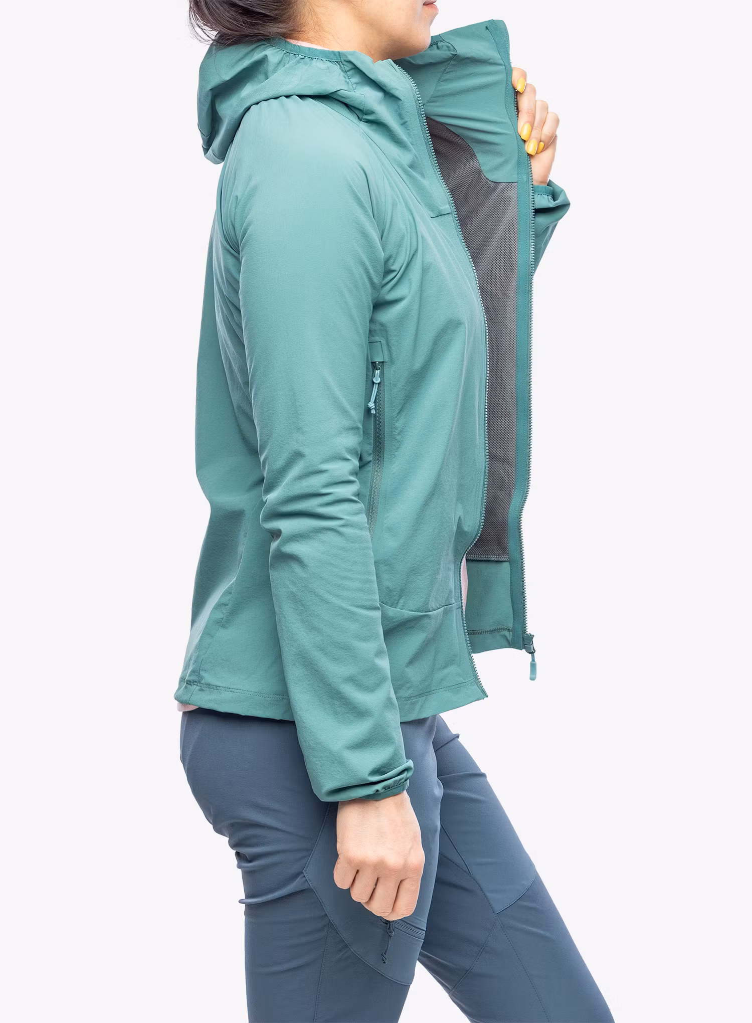 Softshellová bunda dámská Rab Borealis Jacket - eucalyptus