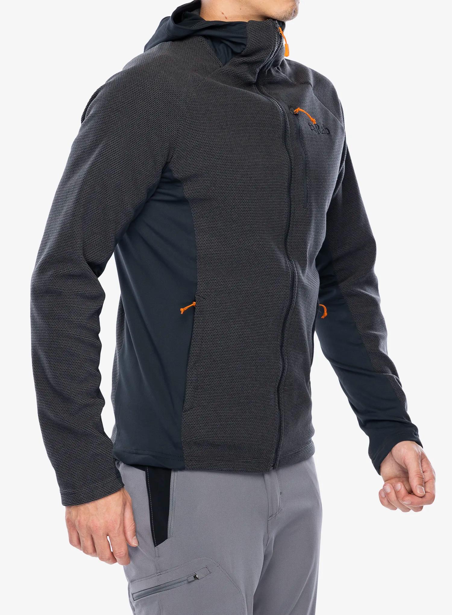 Mikina s kapucí Rab Capacitor Hoody - graphene