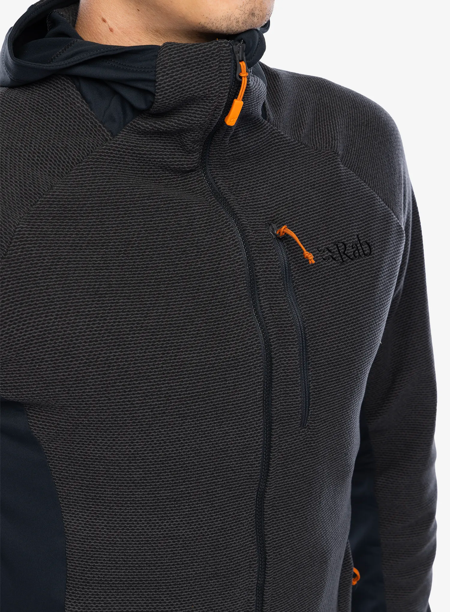 Mikina s kapucí Rab Capacitor Hoody - graphene