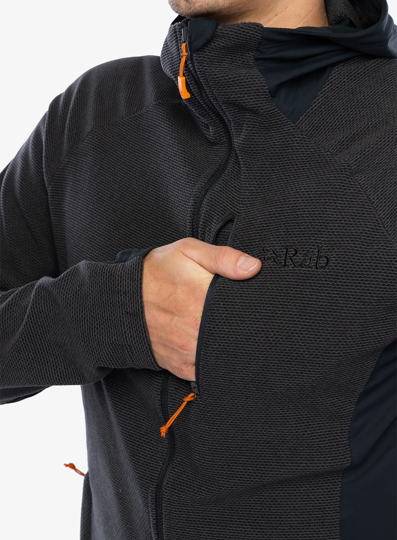 Mikina s kapucí Rab Capacitor Hoody - graphene