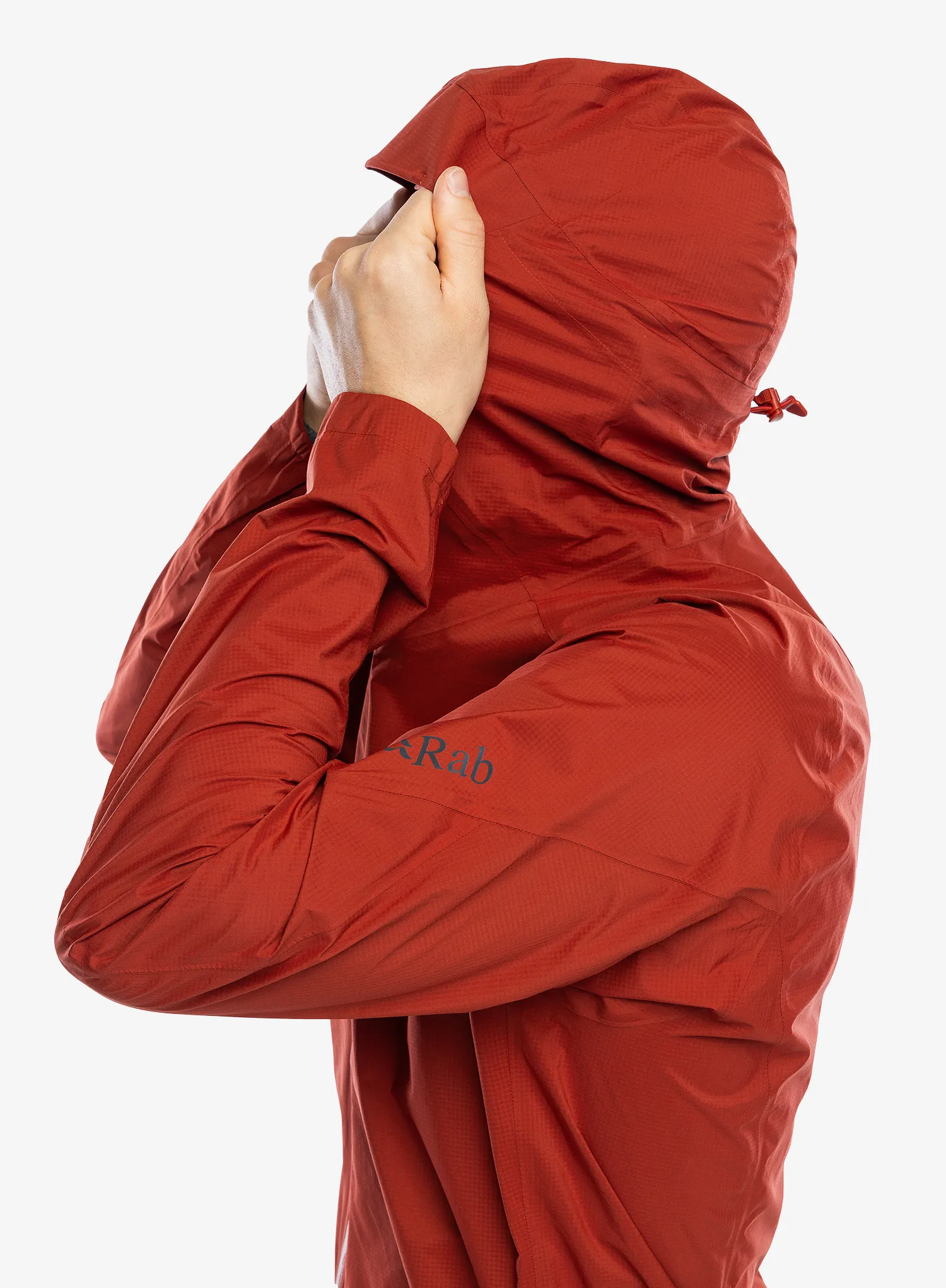 Bunda na kolo Rab Cinder Downpour Light Jacket - tuscan red