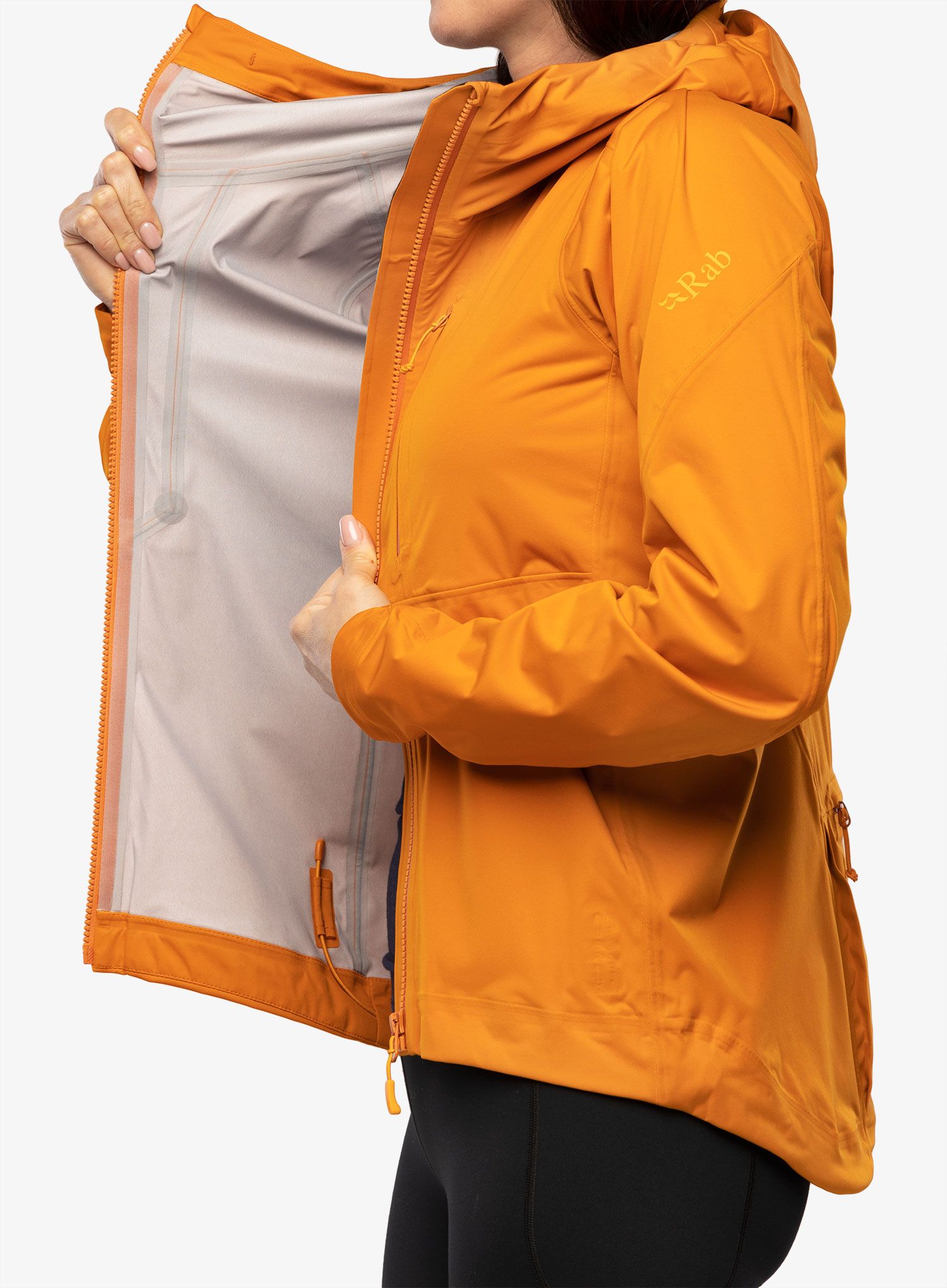 Dámská nepromokavá bunda s membránou Rab Cinder Kinetic Jacket - marma