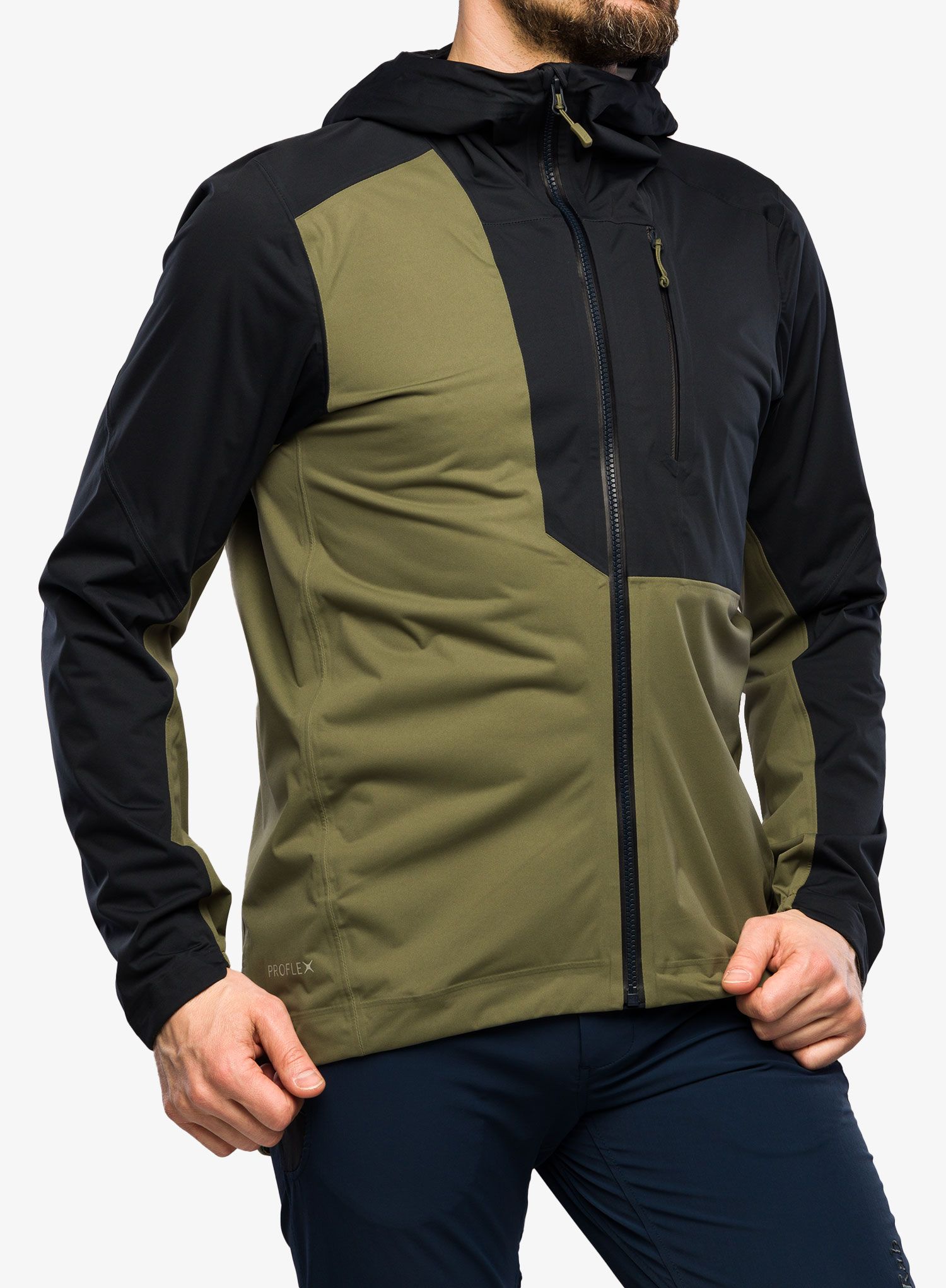 Bunda s membránou Rab Cinder Kinetic Jacket - light khaki/beluga