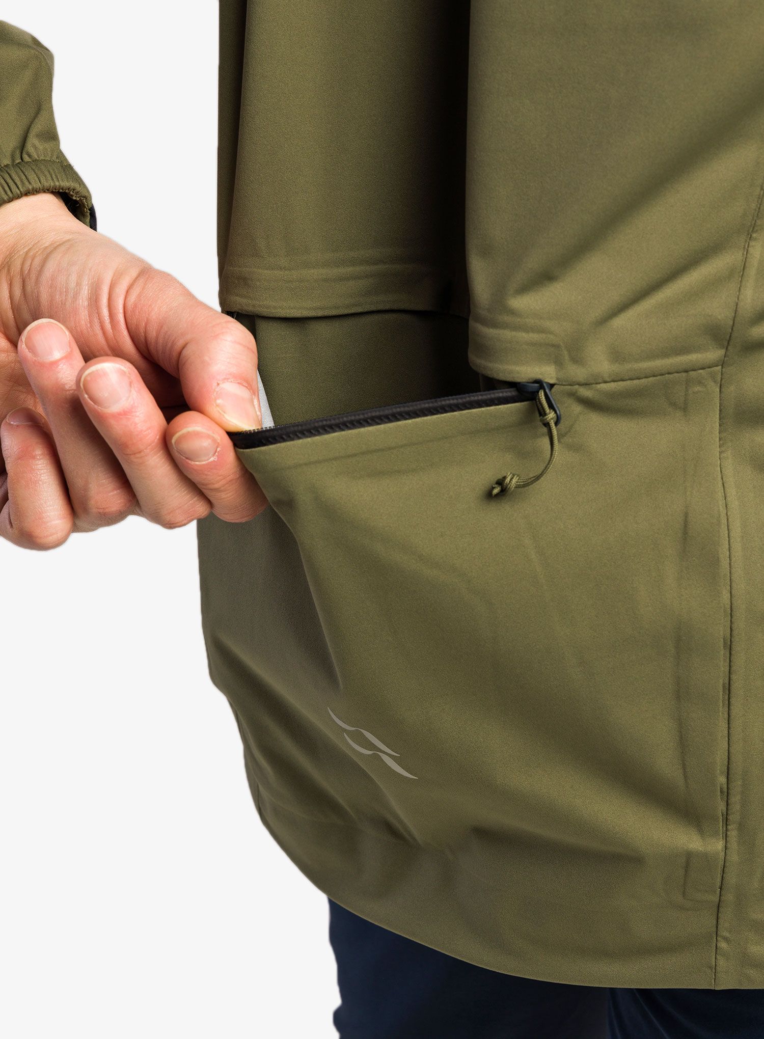 Bunda s membránou Rab Cinder Kinetic Jacket - light khaki/beluga