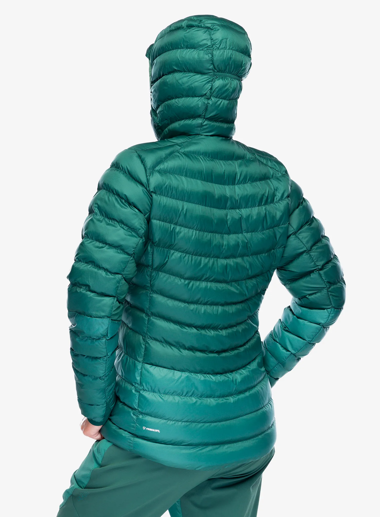 Zateplená bunda dámská Rab Cirrus Alpine - green slate/eucalyptus