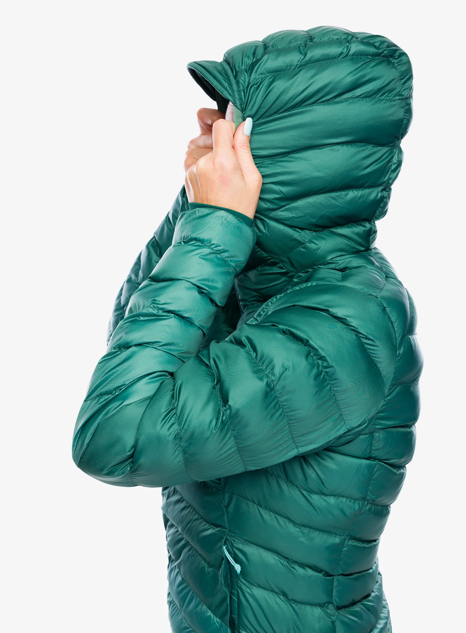 Zateplená bunda dámská Rab Cirrus Alpine - green slate/eucalyptus