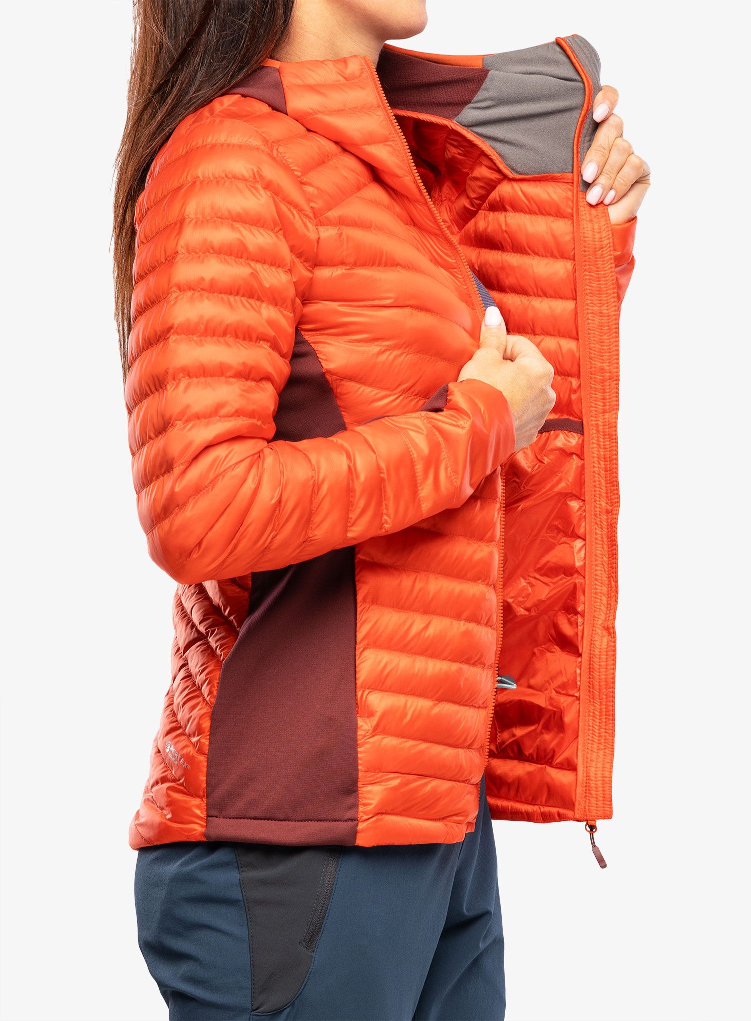 Dámská zateplená bunda Rab Cirrus Flex 2.0 Hoody - red grapefruit