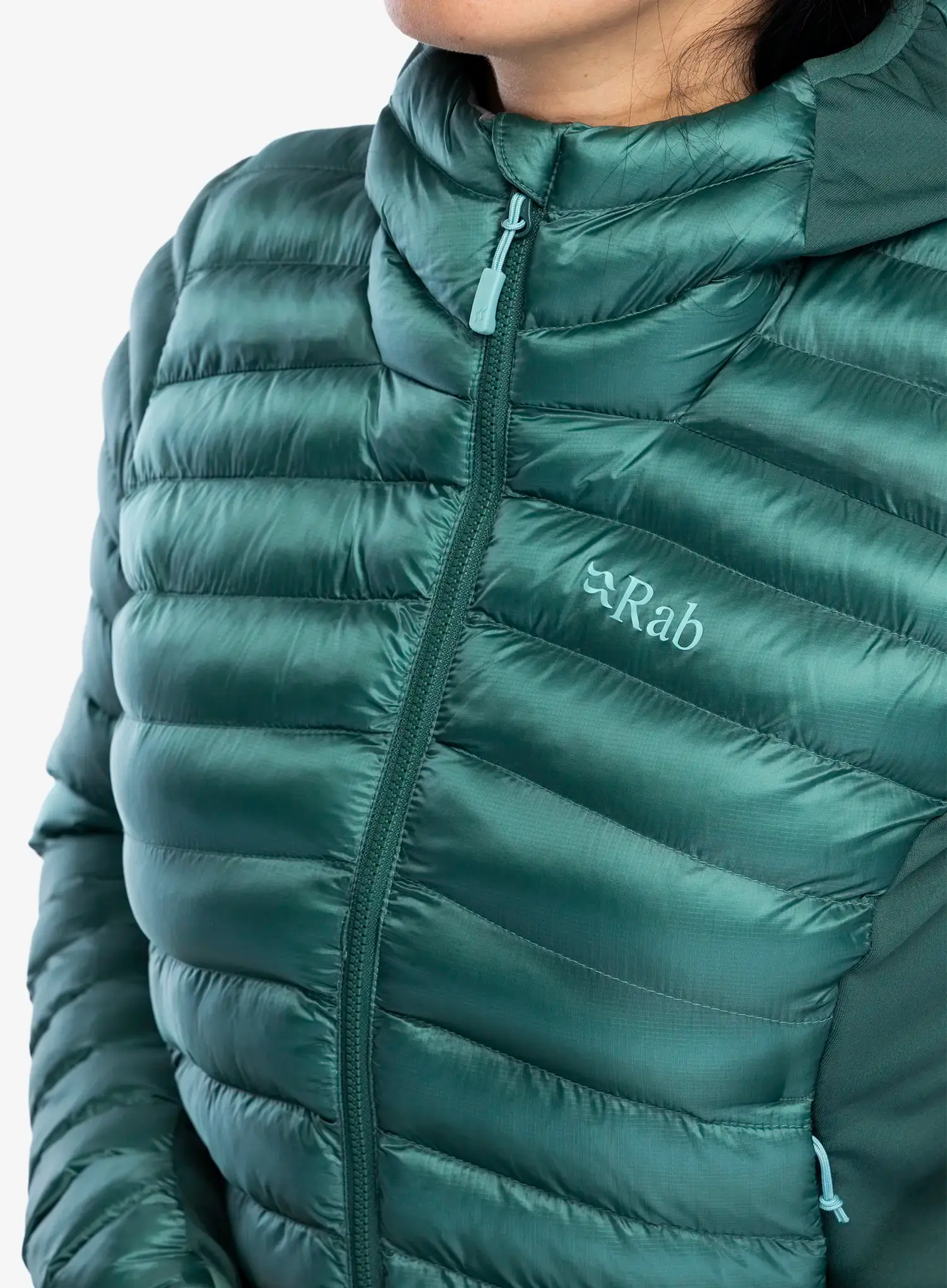 Zateplená bunda dámská Rab Cirrus Flex Hoody - eucalyptus/green slate