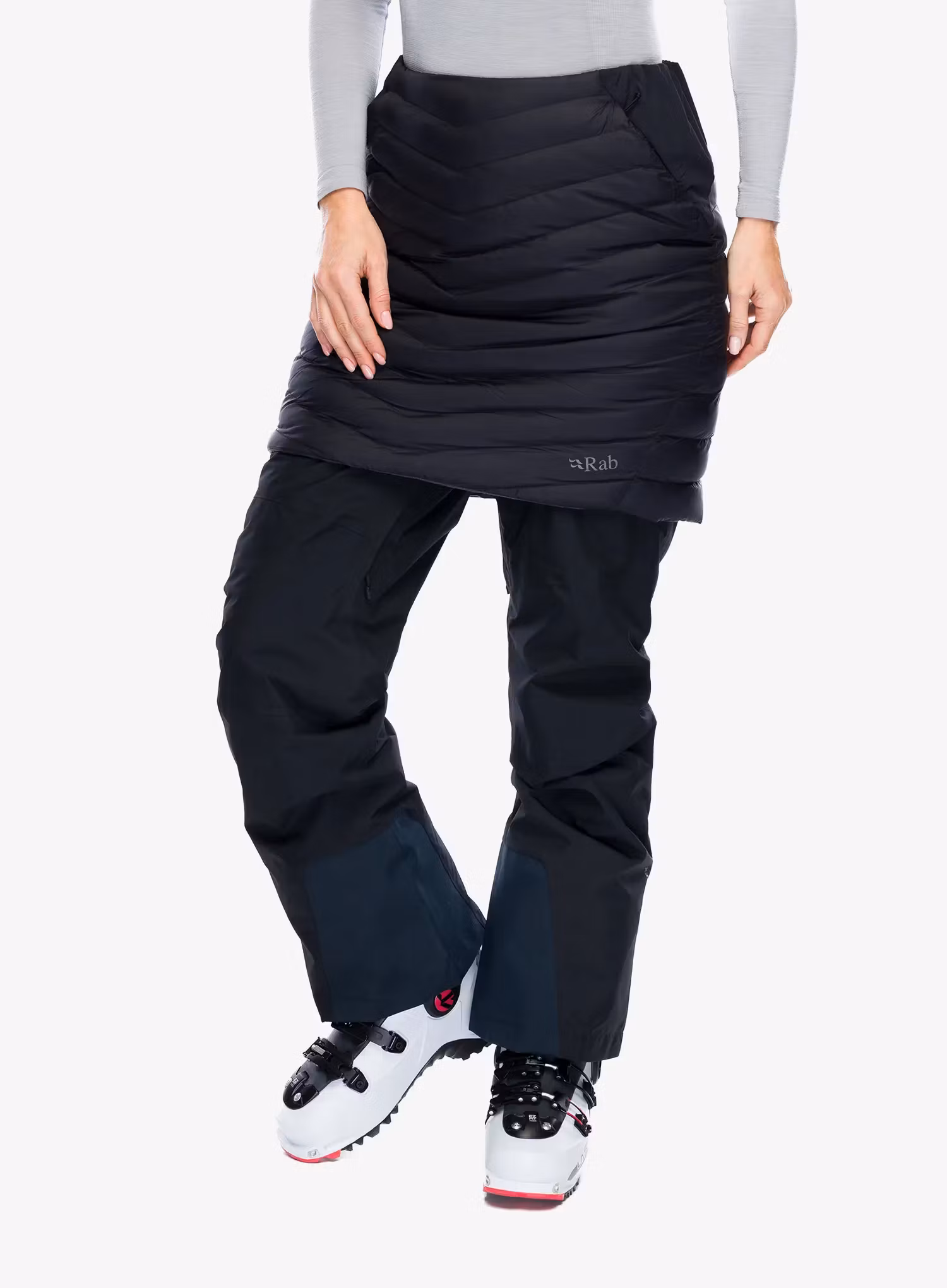 Zateplená sukně Rab Cirrus Skirt - black/graphene