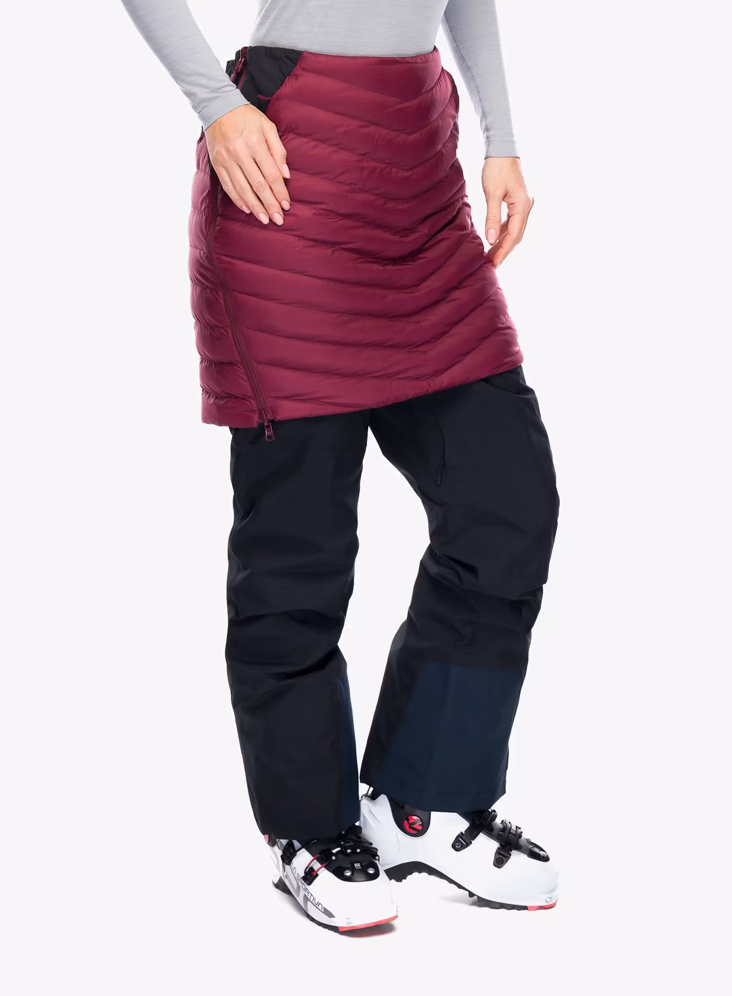 Zateplená sukně Rab Cirrus Skirt - deep heather/black