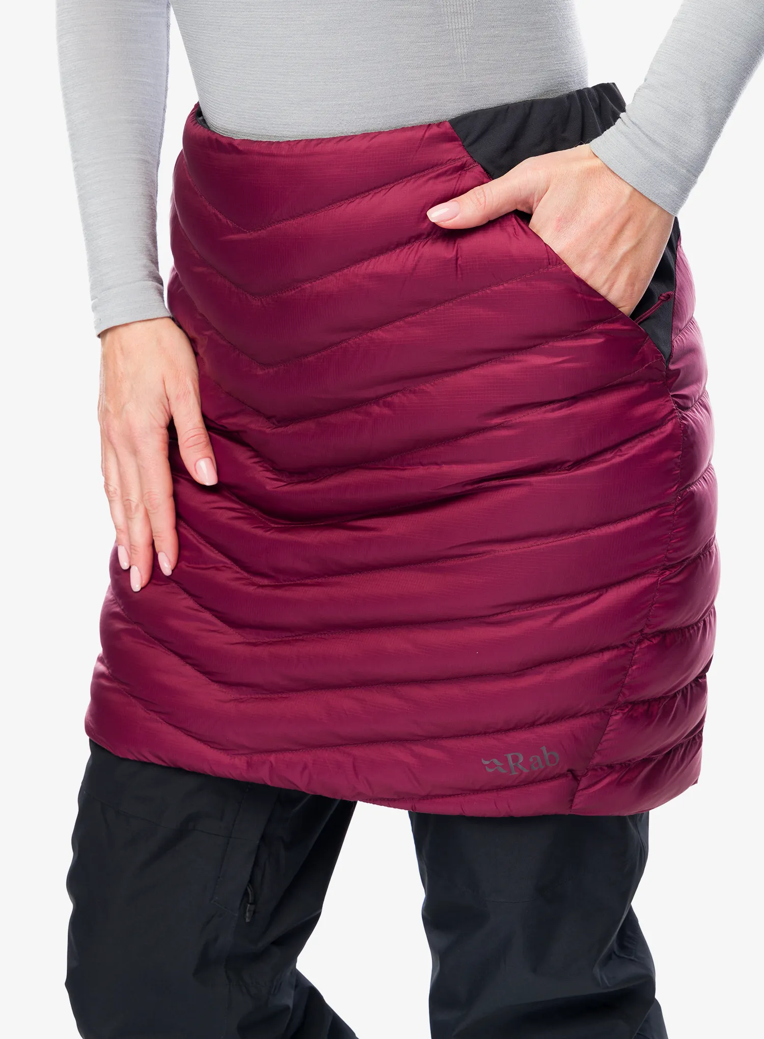 Zateplená sukně Rab Cirrus Skirt - deep heather/black