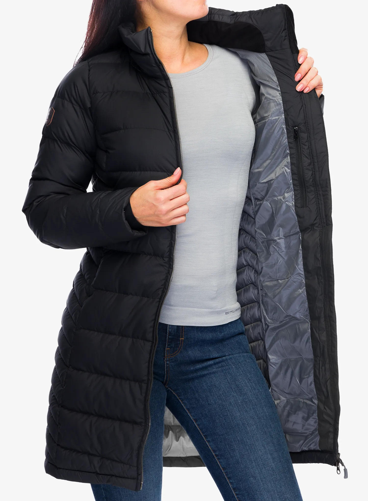 Dámský péřový kabát Rab Deep Cover Parka - black