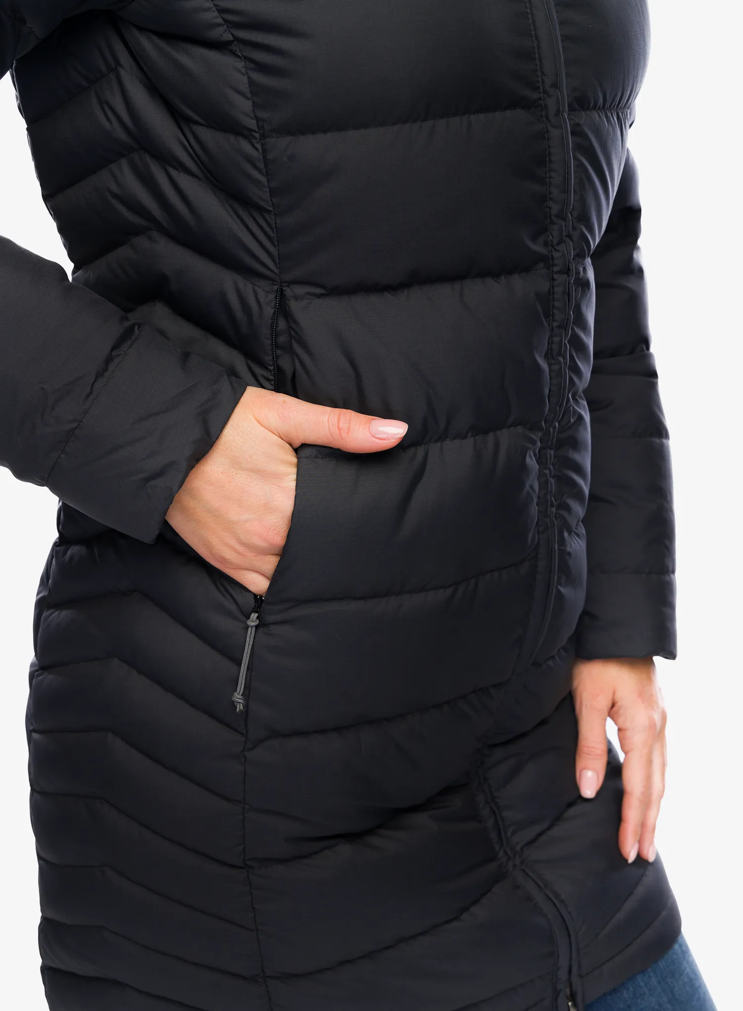 Dámský péřový kabát Rab Deep Cover Parka - black