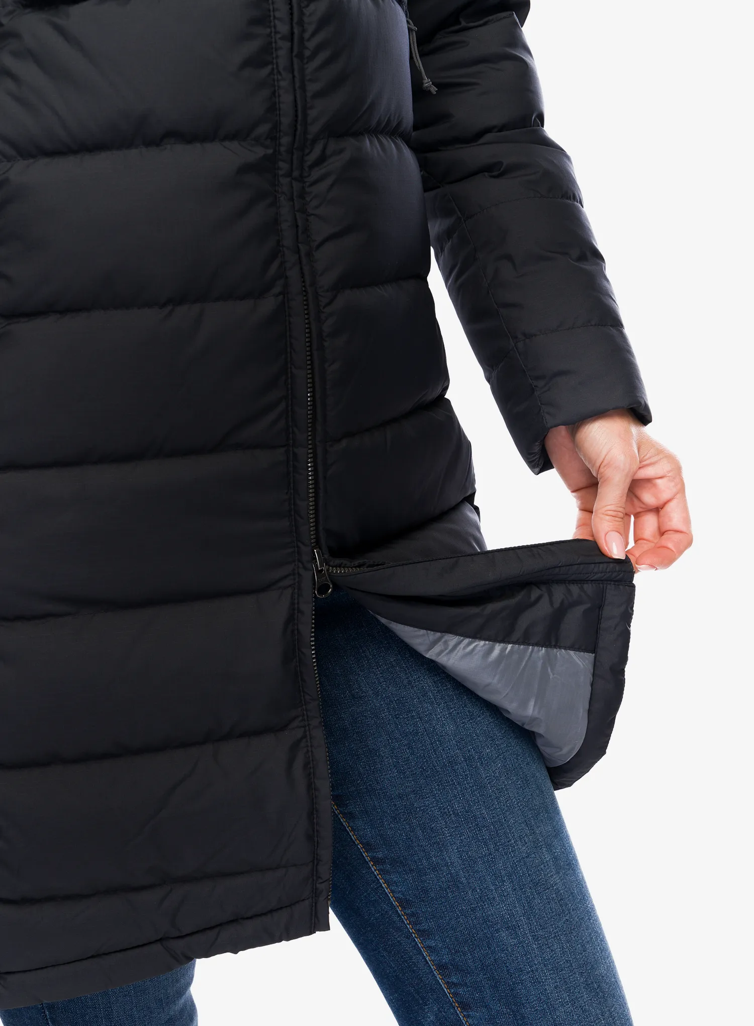 Dámský péřový kabát Rab Deep Cover Parka - black
