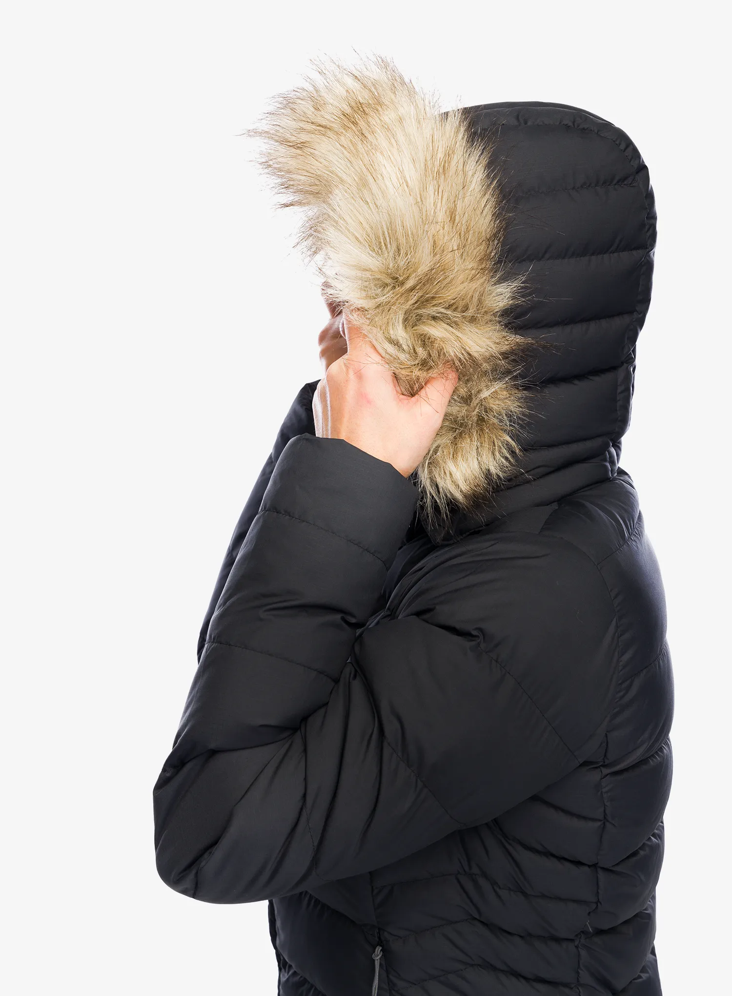 Dámský péřový kabát Rab Deep Cover Parka - black