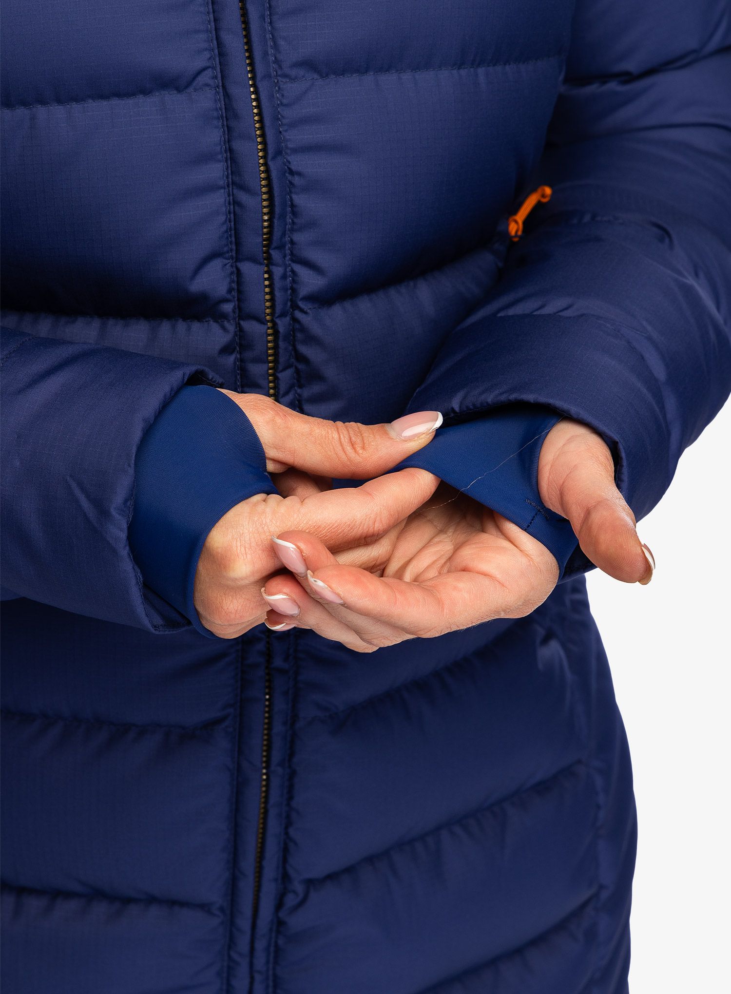 Dámský péřový kabát Rab Deep Cover Parka - patriot blue
