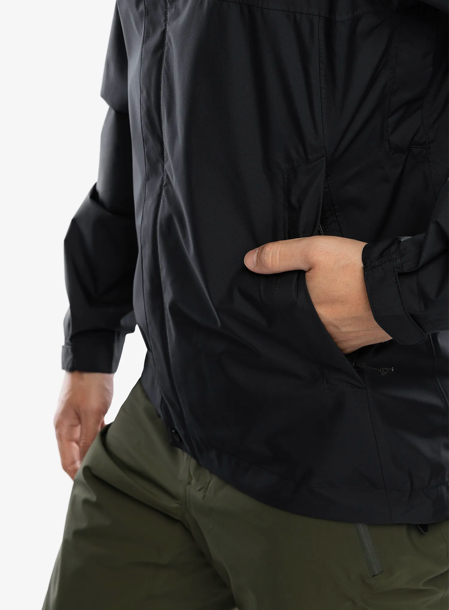 Bunda s membránou Rab Downpour Eco Jacket - black