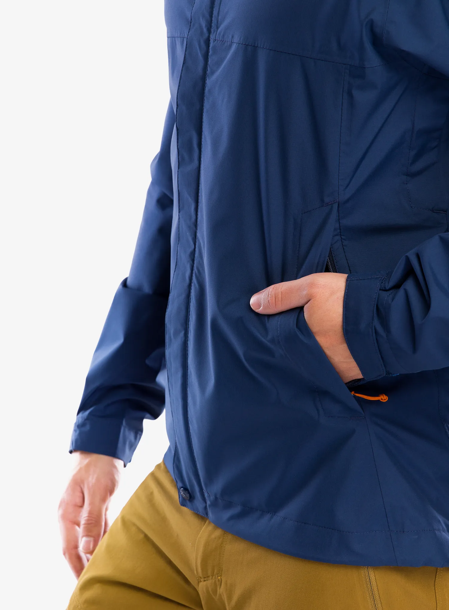 Bunda s membránou Rab Downpour Eco Jacket - deep ink