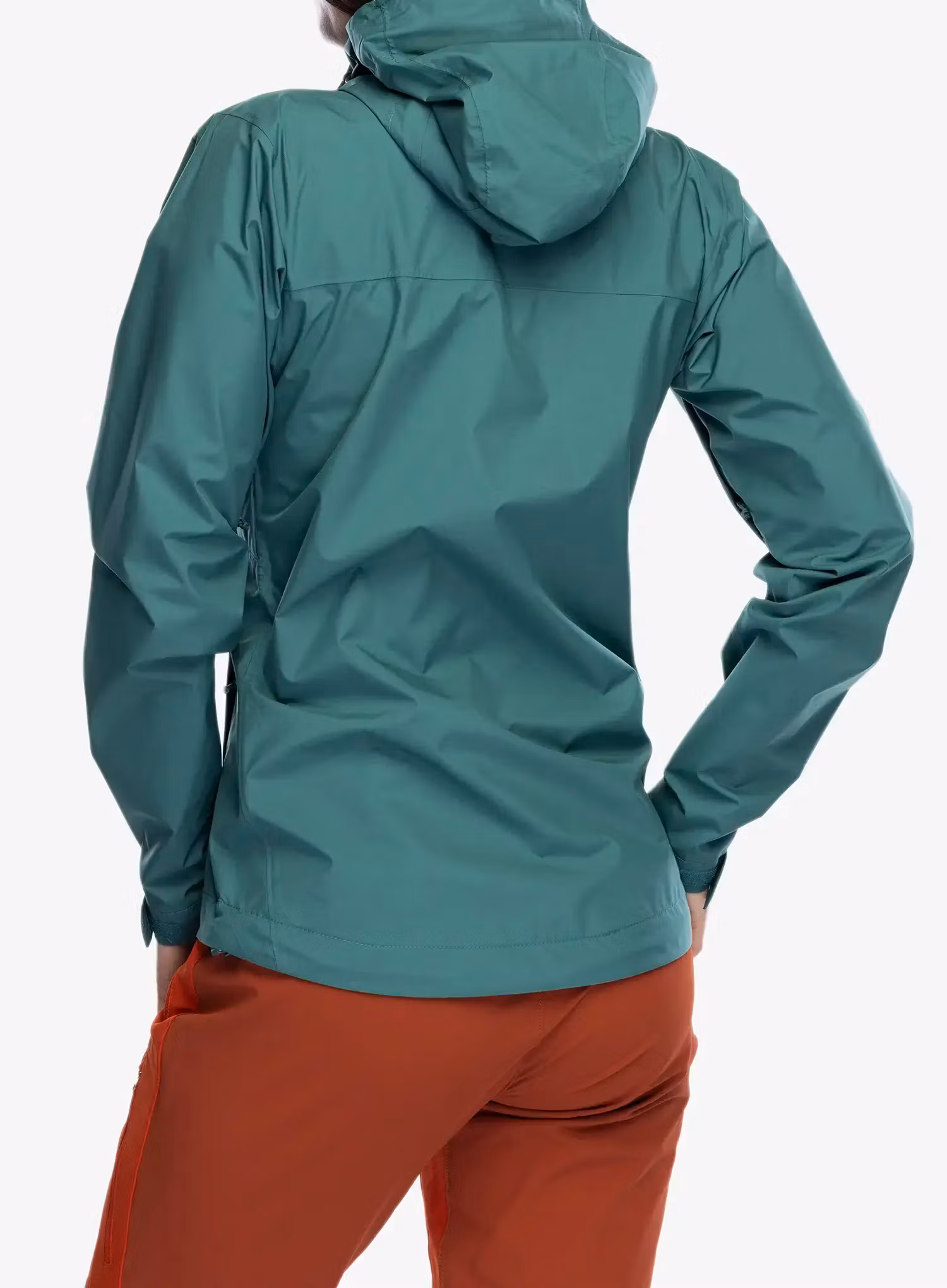 Dámská bunda do deště Rab Downpour Eco Jacket - eucalyptus