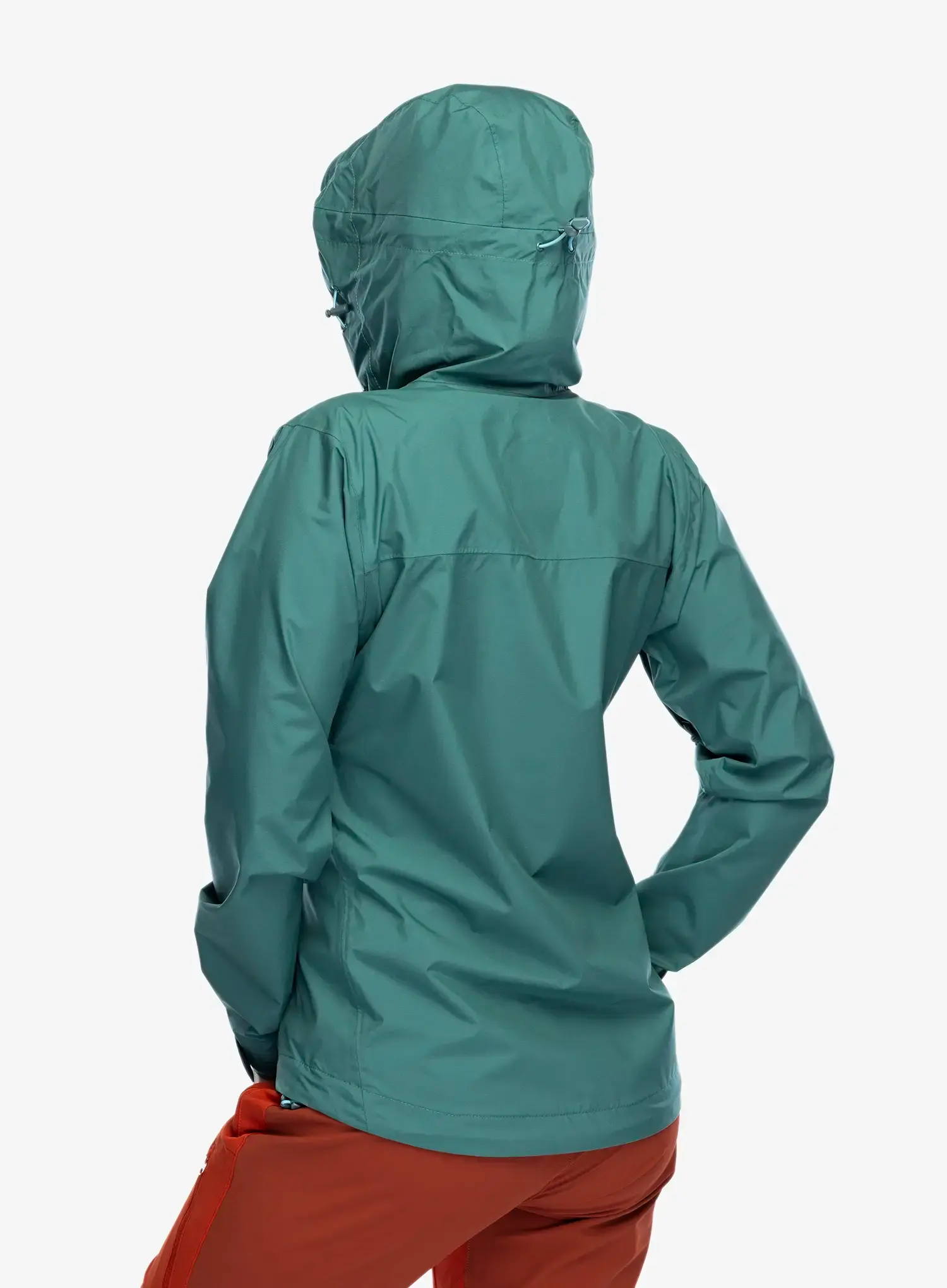 Dámská bunda do deště Rab Downpour Eco Jacket - eucalyptus