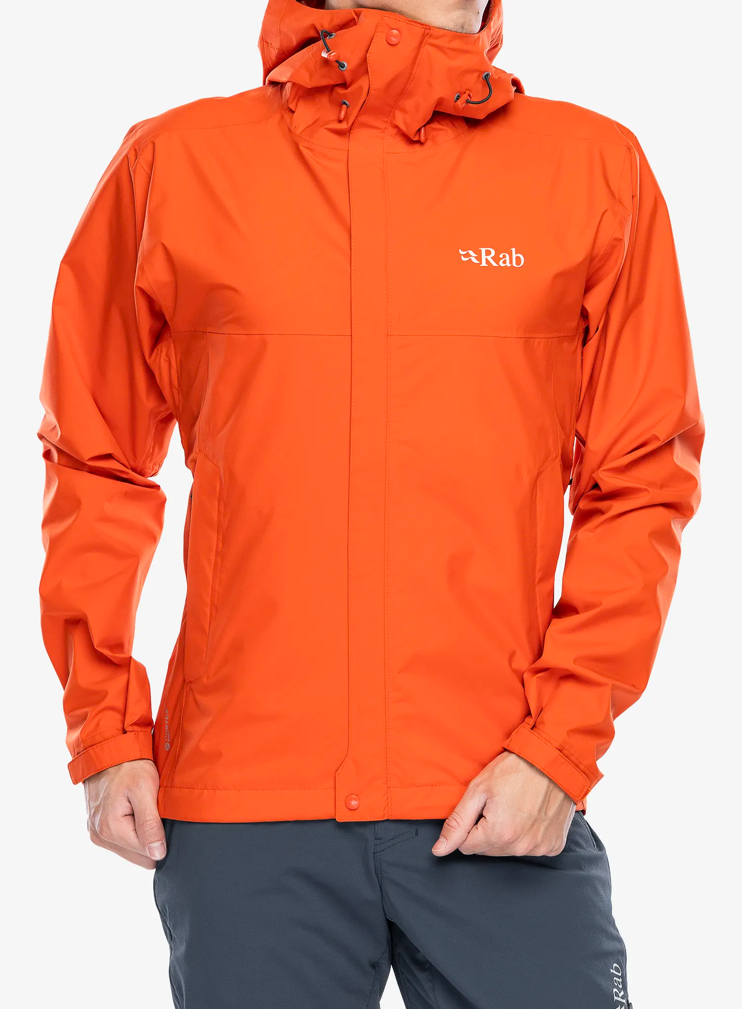 Bunda s membránou Rab Downpour Eco Jacket - firecracker