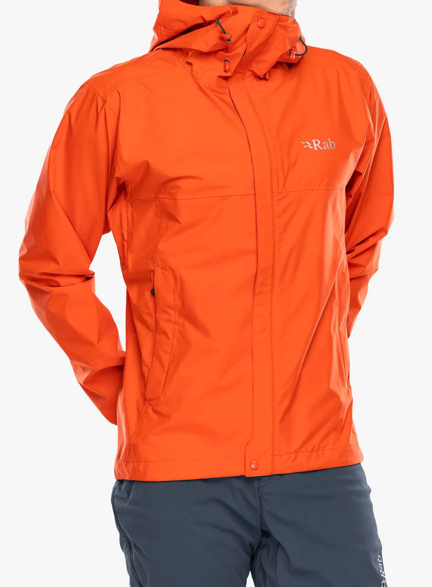 Bunda s membránou Rab Downpour Eco Jacket - firecracker