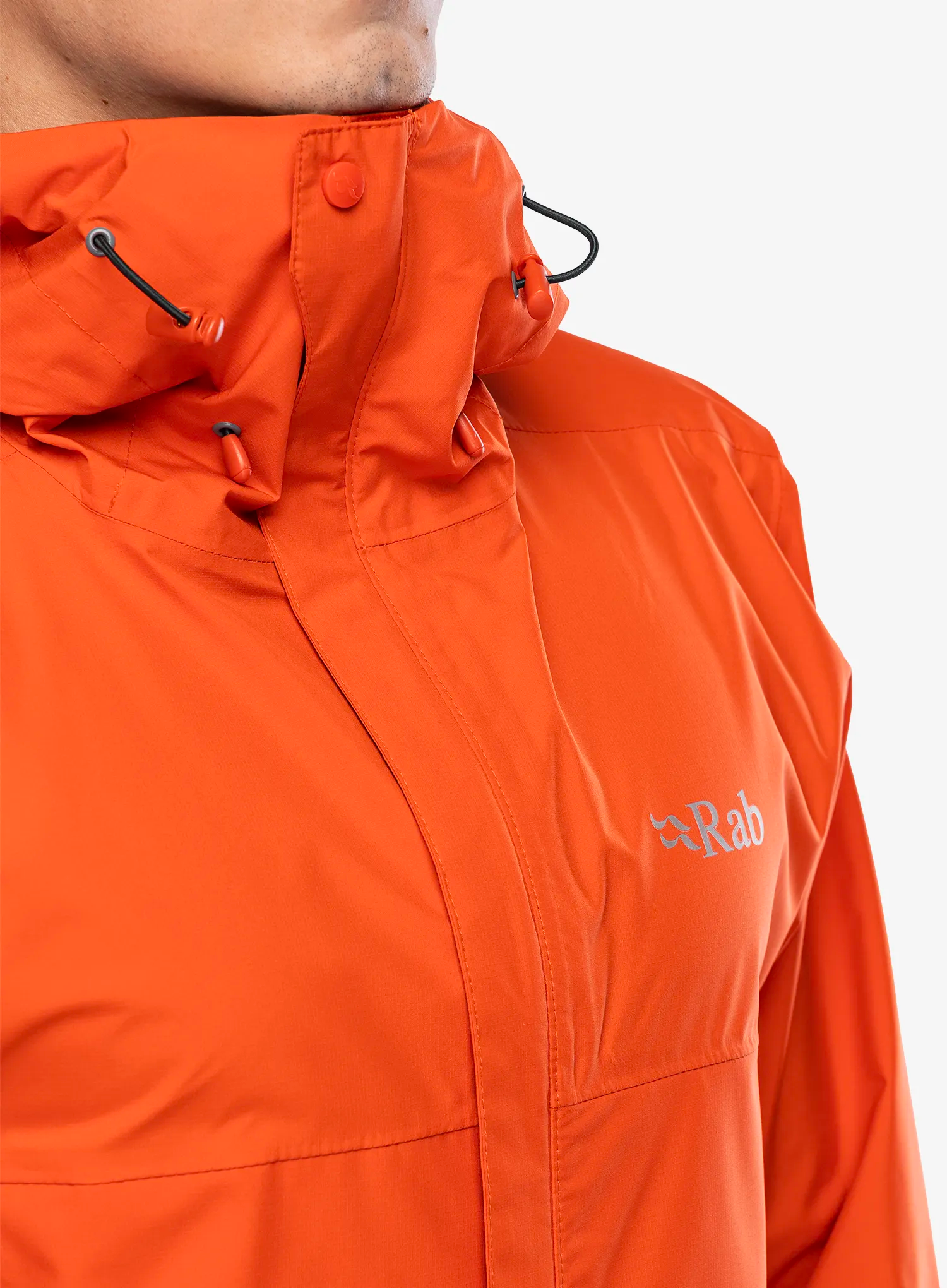 Bunda s membránou Rab Downpour Eco Jacket - firecracker