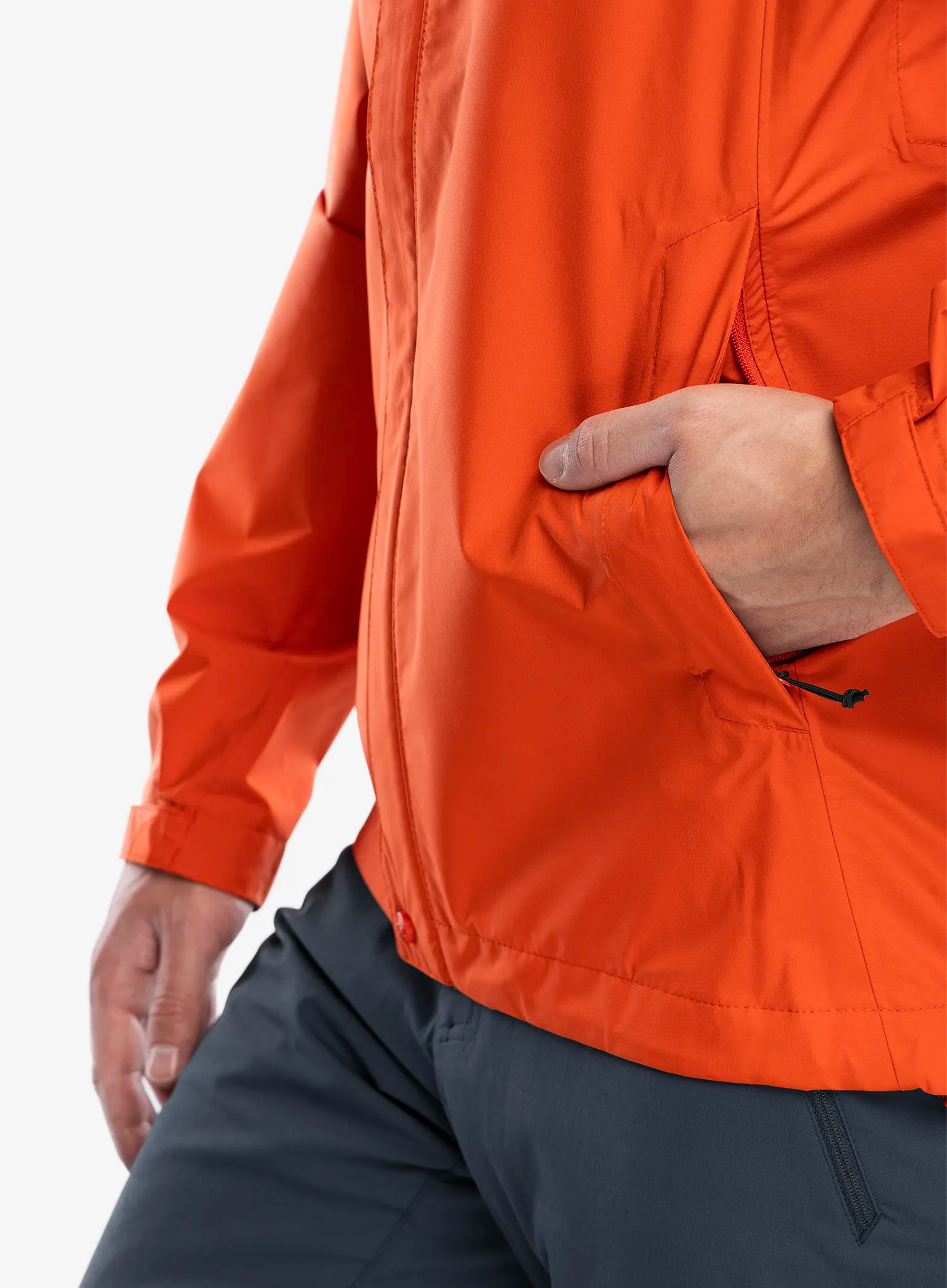 Bunda s membránou Rab Downpour Eco Jacket - firecracker