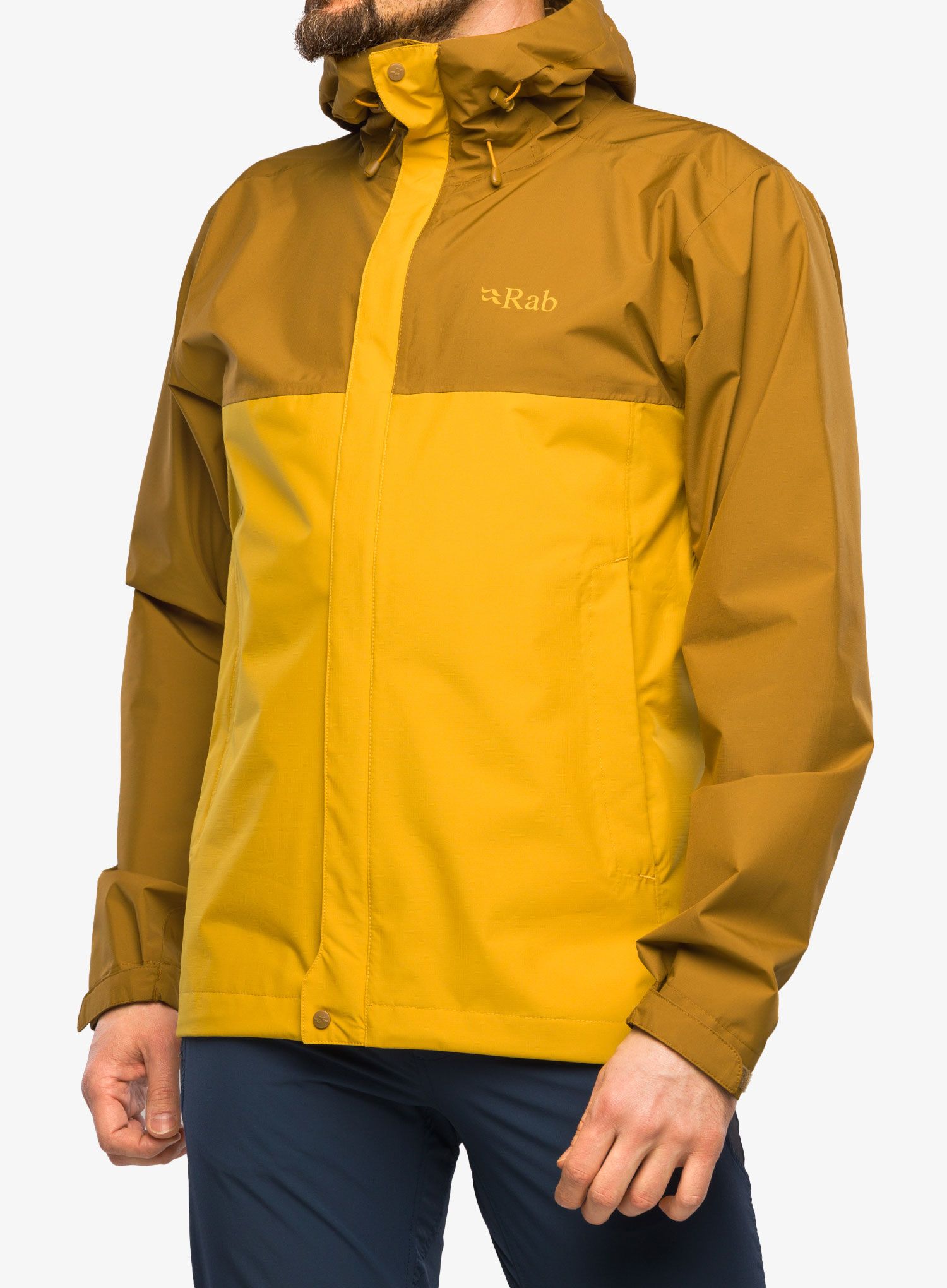 Bunda s membránou Rab Downpour Eco Jacket - footprint/sahara