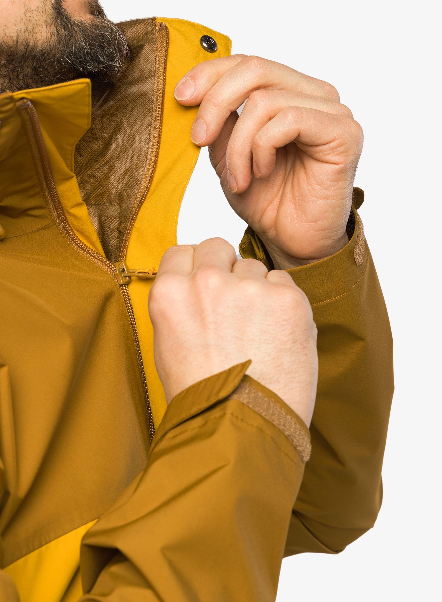Bunda s membránou Rab Downpour Eco Jacket - footprint/sahara