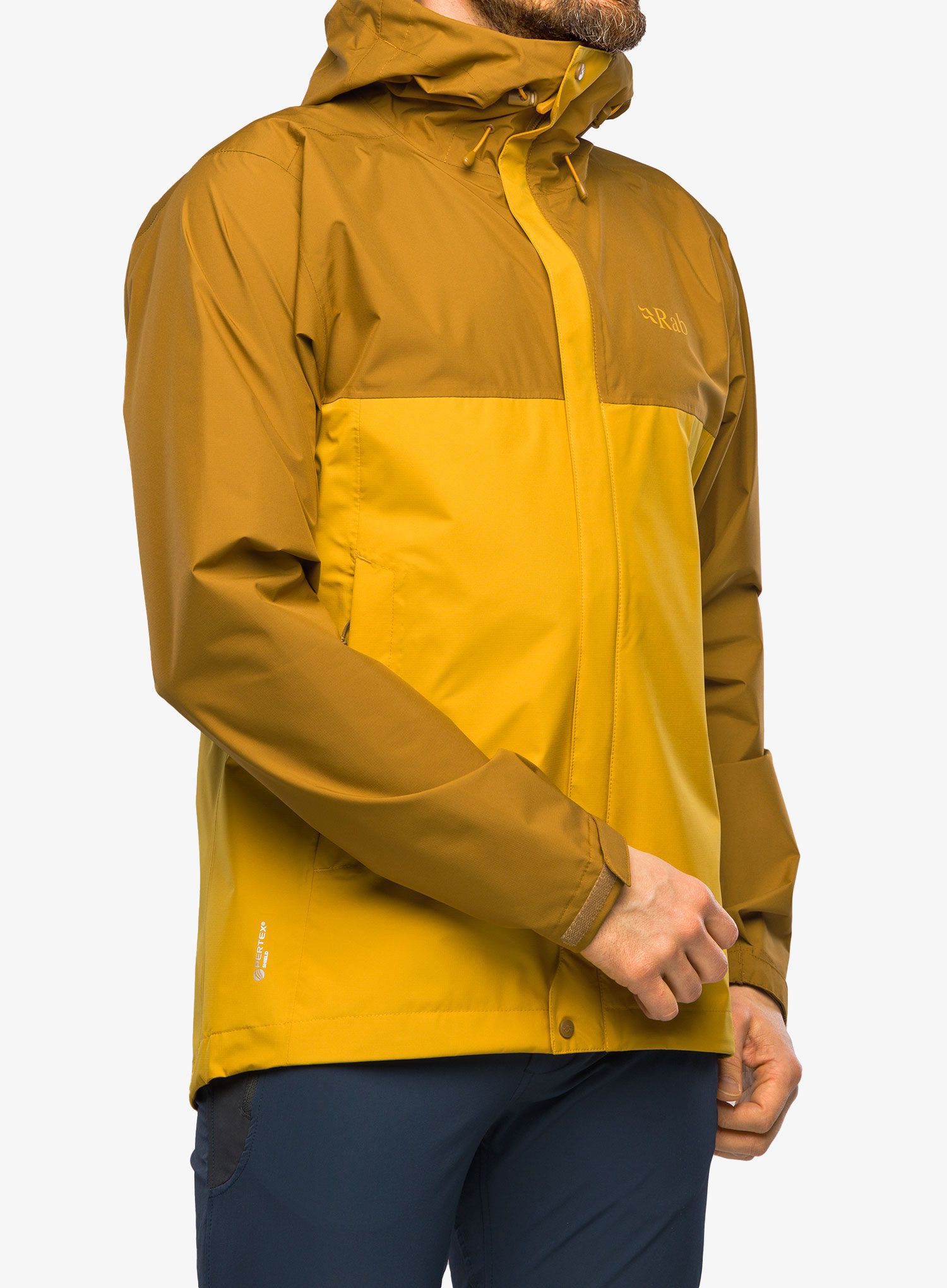 Bunda s membránou Rab Downpour Eco Jacket - footprint/sahara