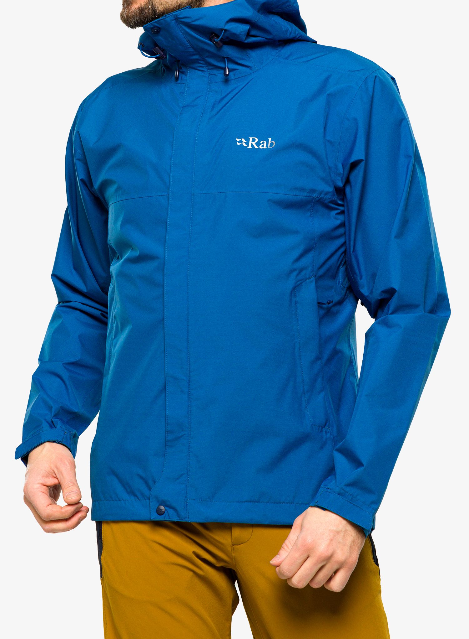 Bunda s membránou Rab Downpour Eco Jacket  - denim