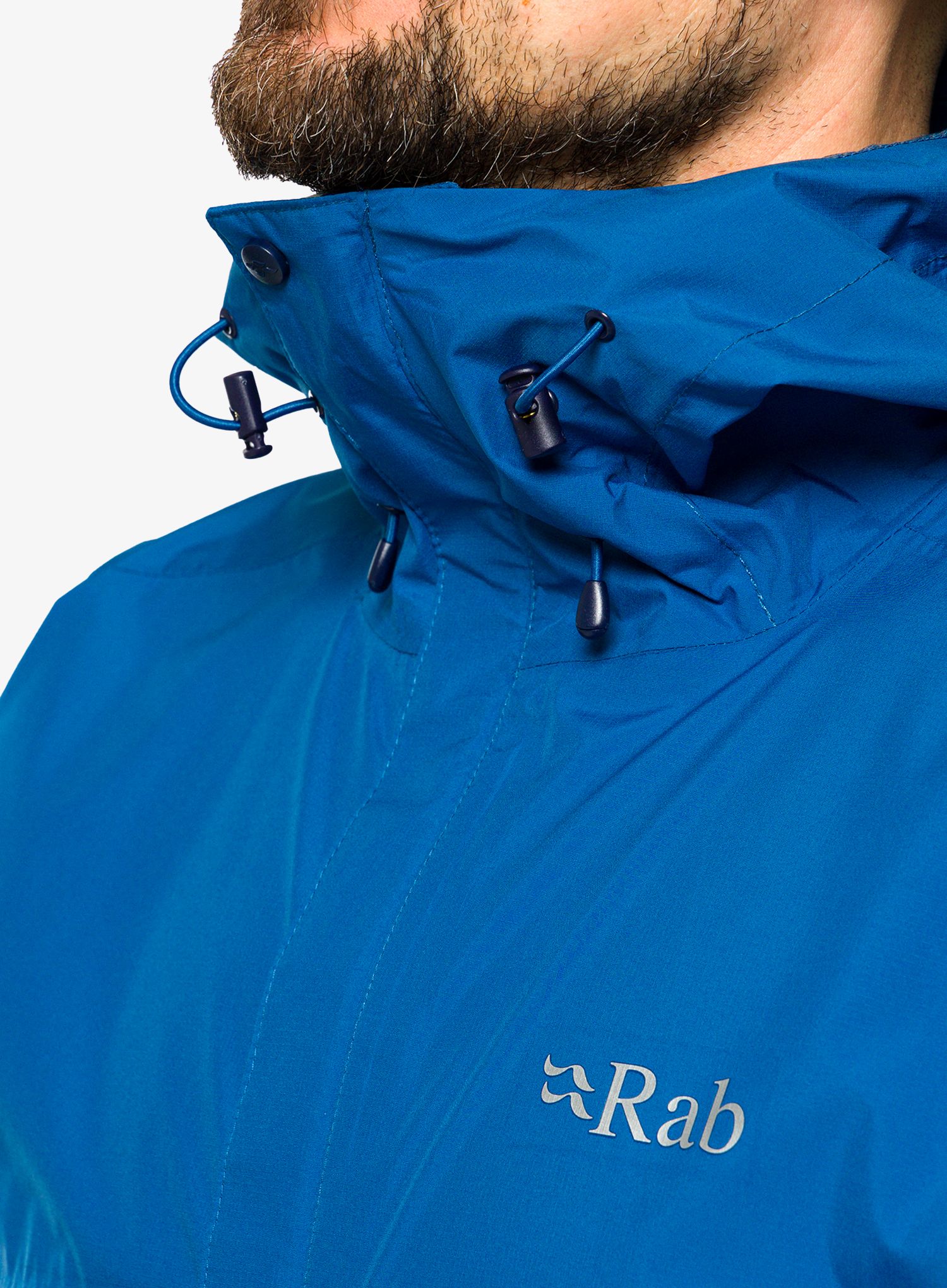 Bunda s membránou Rab Downpour Eco Jacket  - denim