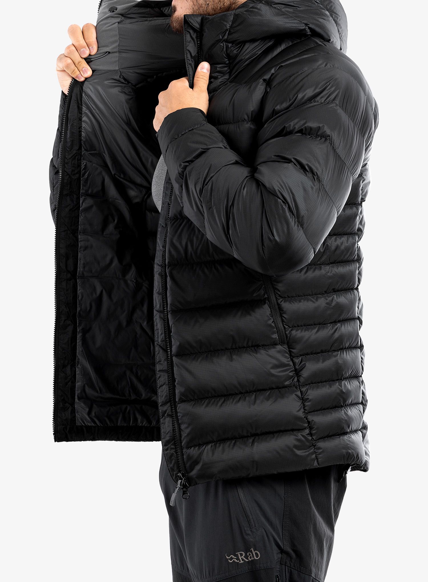 Péřová bunda Rab Electron Pro Jacket - black