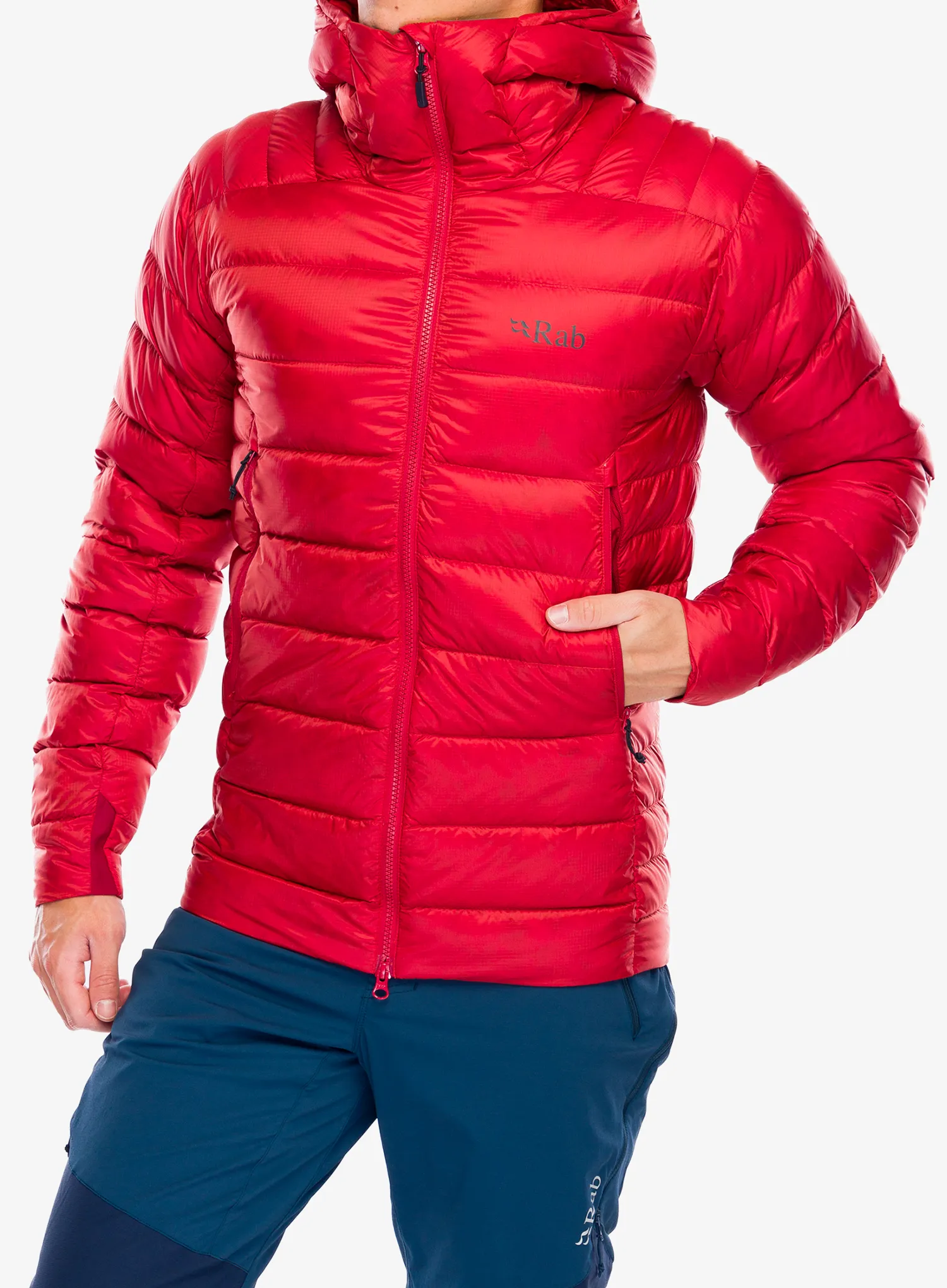 Péřová bunda Rab Electron Pro Jacket - tuscan red