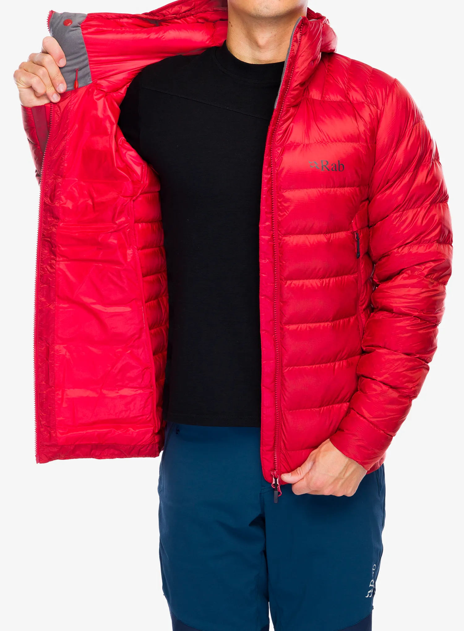 Péřová bunda Rab Electron Pro Jacket - tuscan red