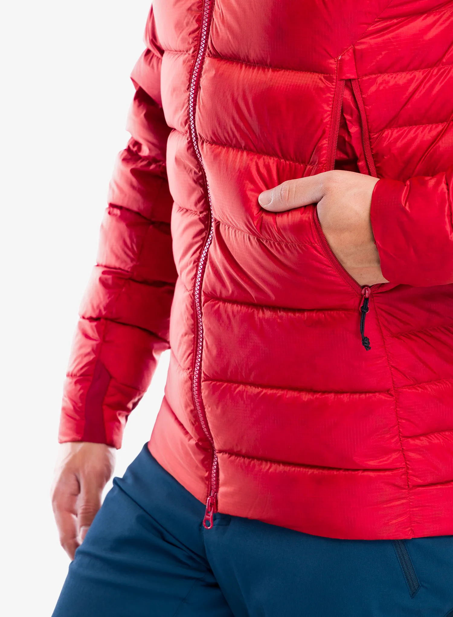 Péřová bunda Rab Electron Pro Jacket - tuscan red