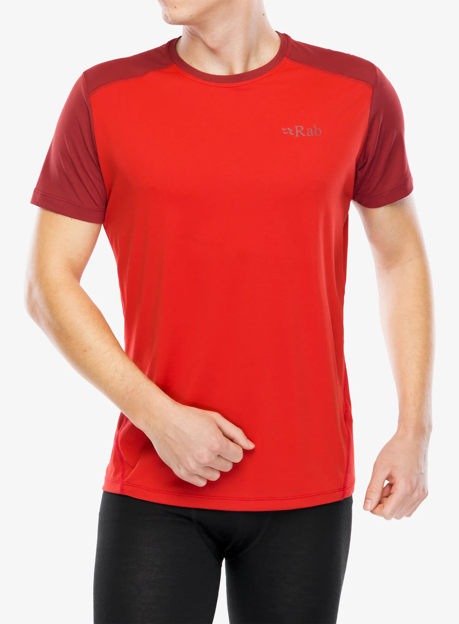 Termoaktivní tričko Rab Force Tee - ascent red/oxblood red