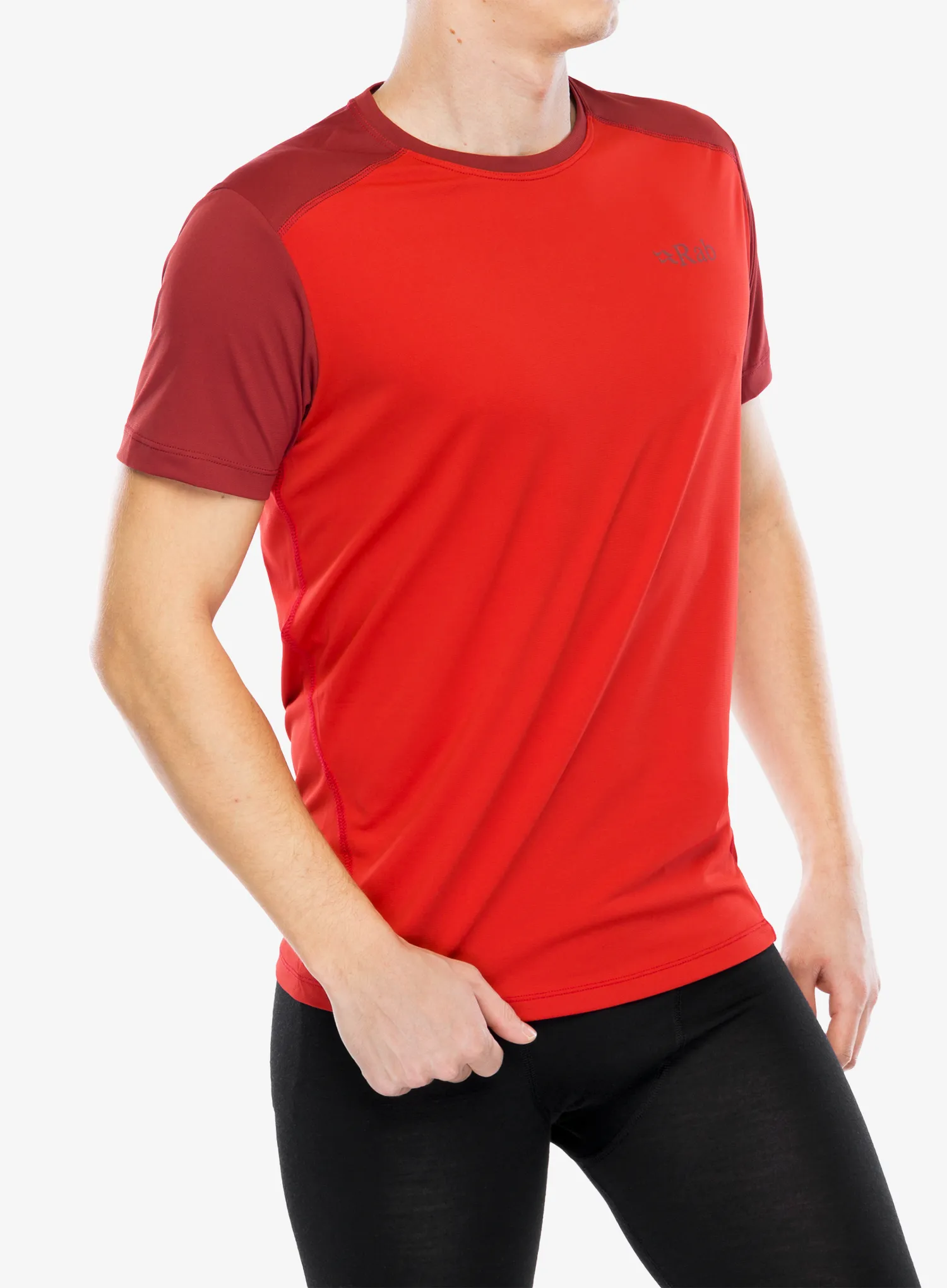 Termoaktivní tričko Rab Force Tee - ascent red/oxblood red