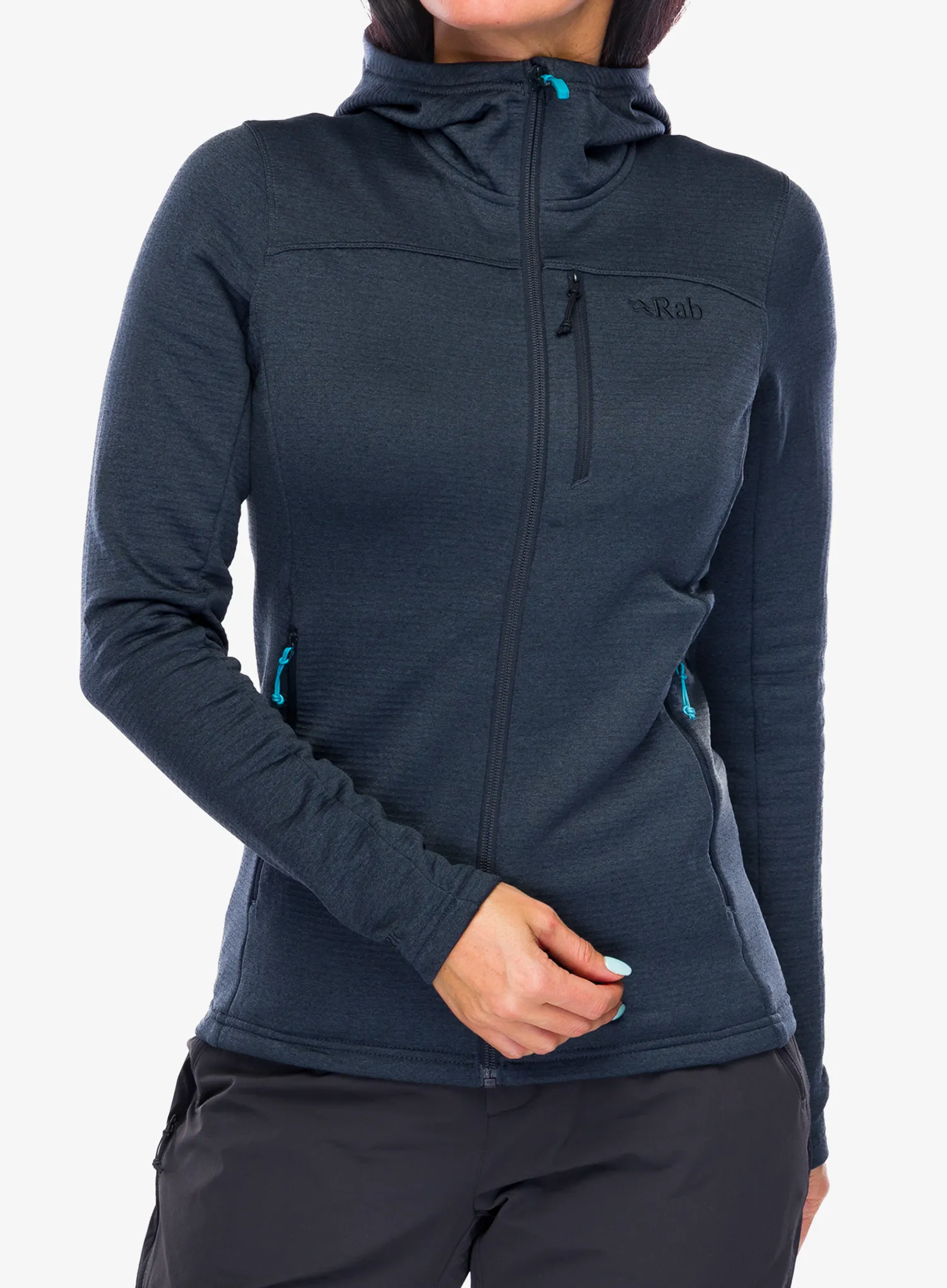 Dámská mikina s kapucí Rab Graviton Hoody - beluga