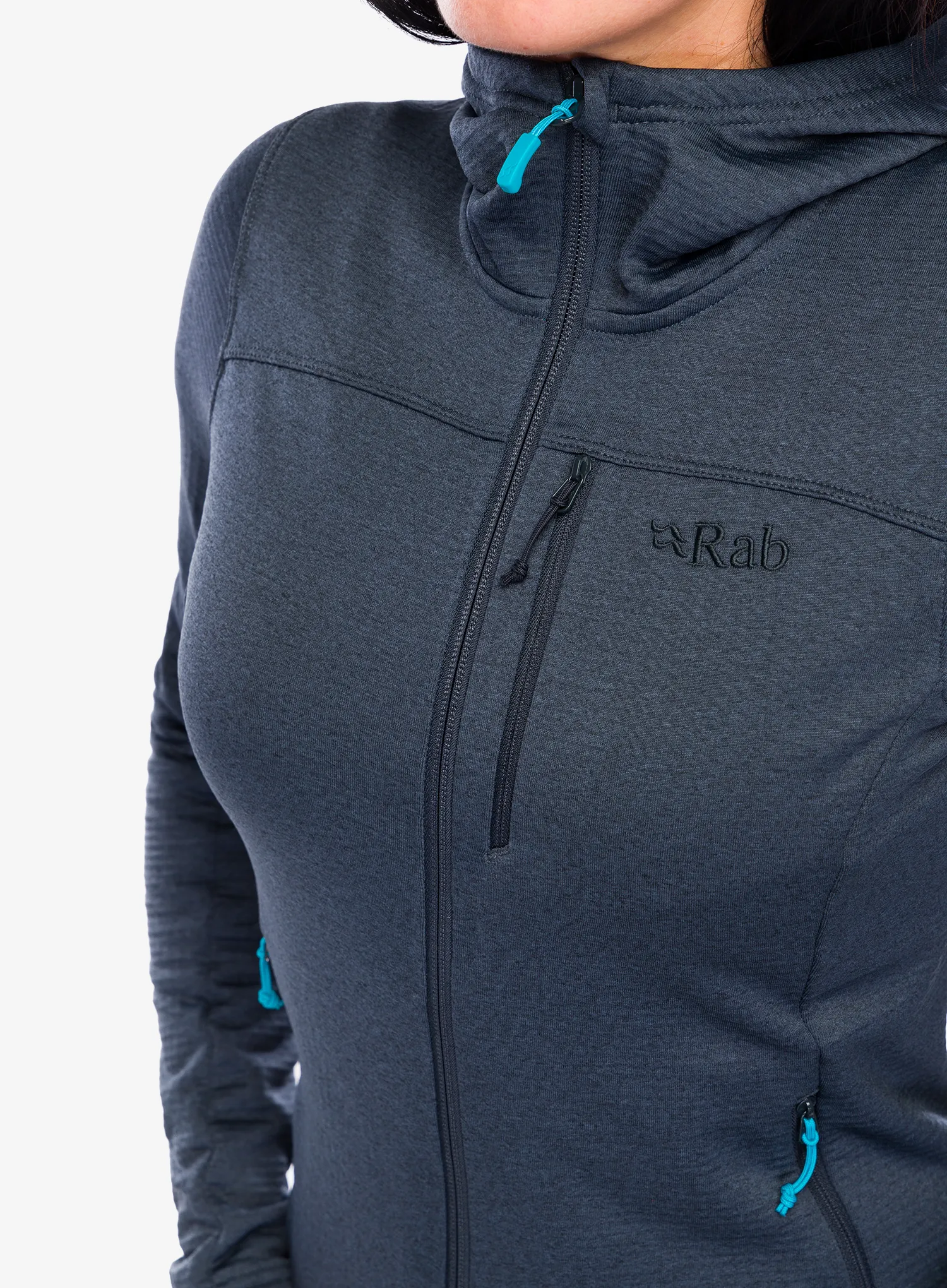 Dámská mikina s kapucí Rab Graviton Hoody - beluga
