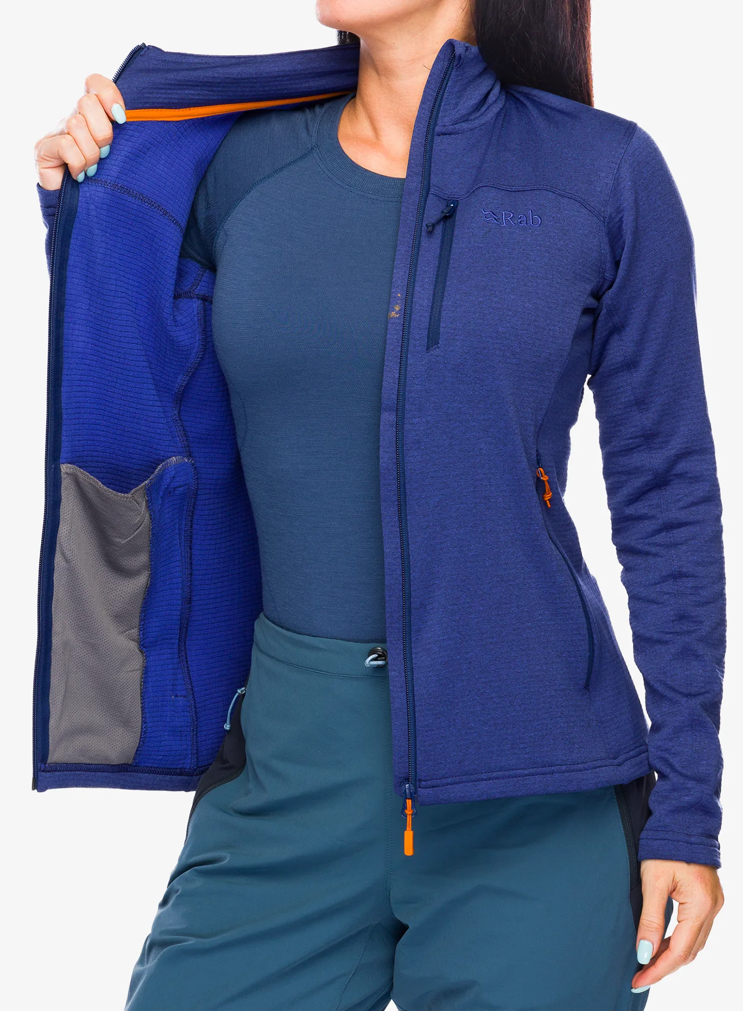 Dámská mikina na zip Rab Graviton Jacket - patriot blue