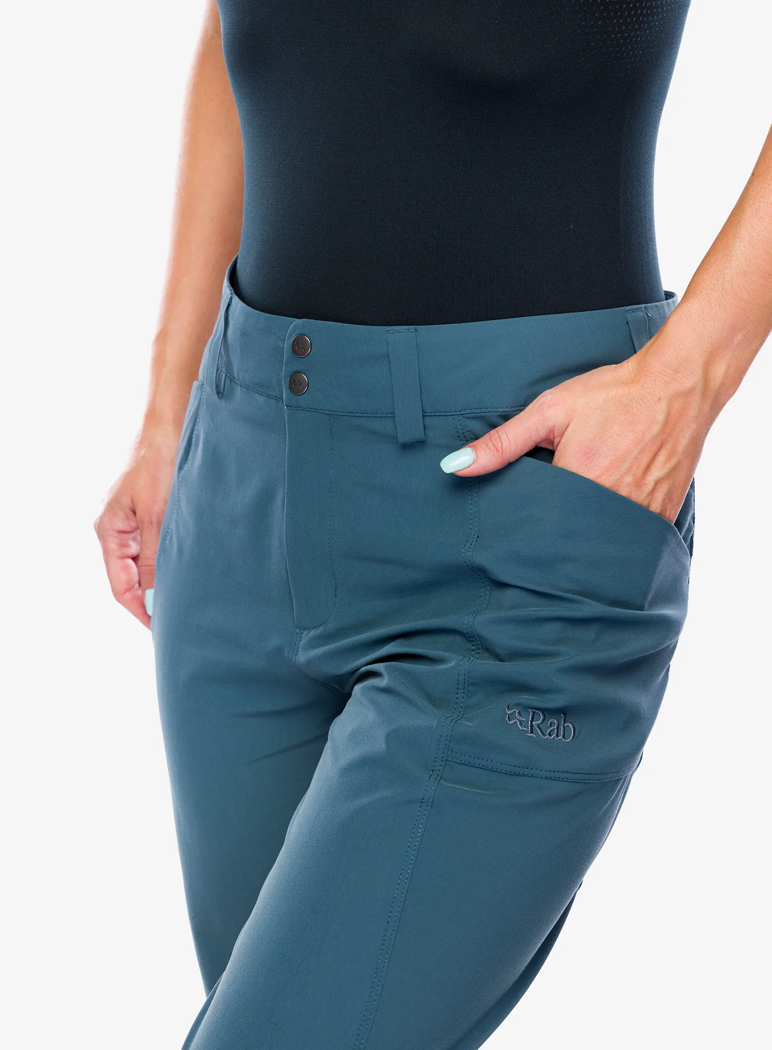 Trekové kalhoty dámské Rab Incline Light Pants - orion blue