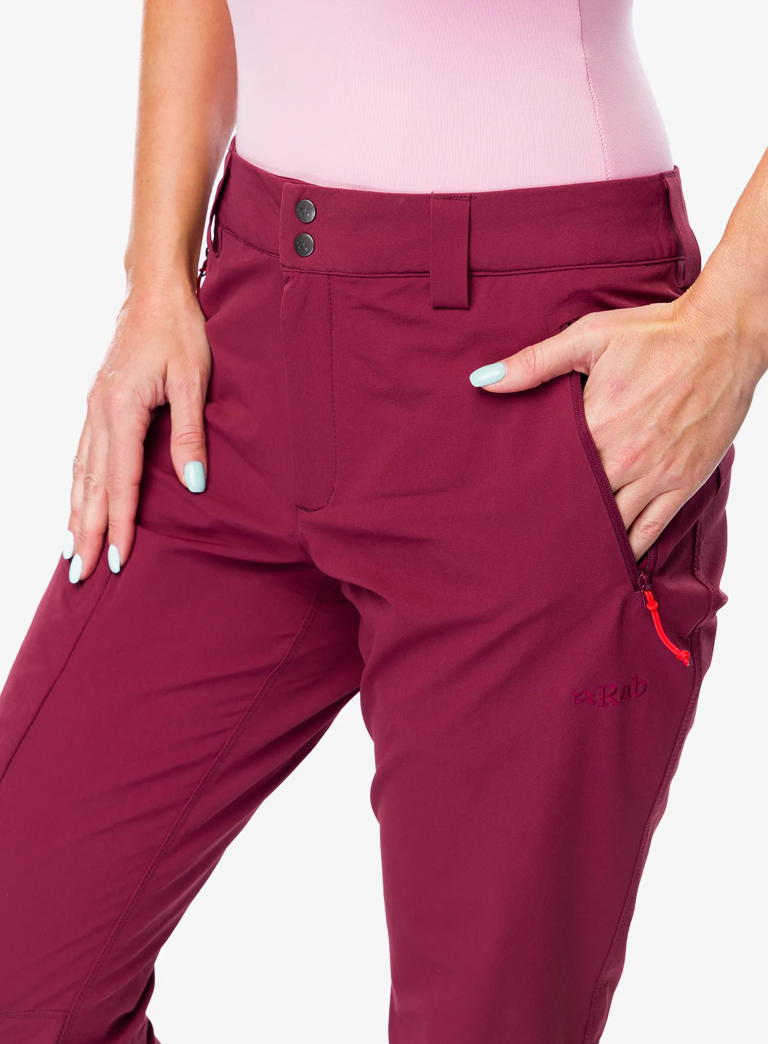 Turistické kalhoty dámské Rab Incline Pants - deep heather