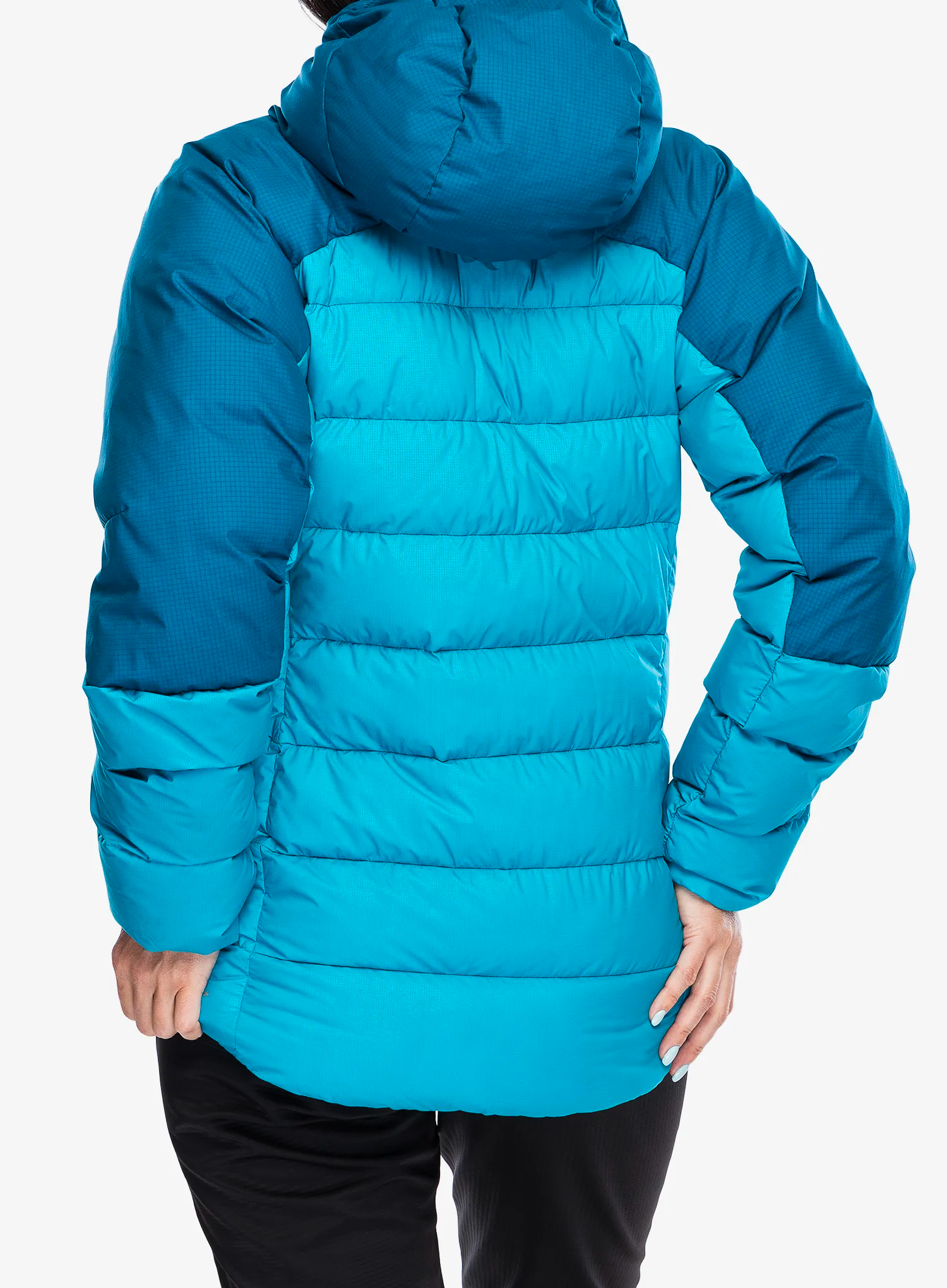 Dámská péřová bunda Rab Infinity Alpine Jacket - ultramarine/aquamarine