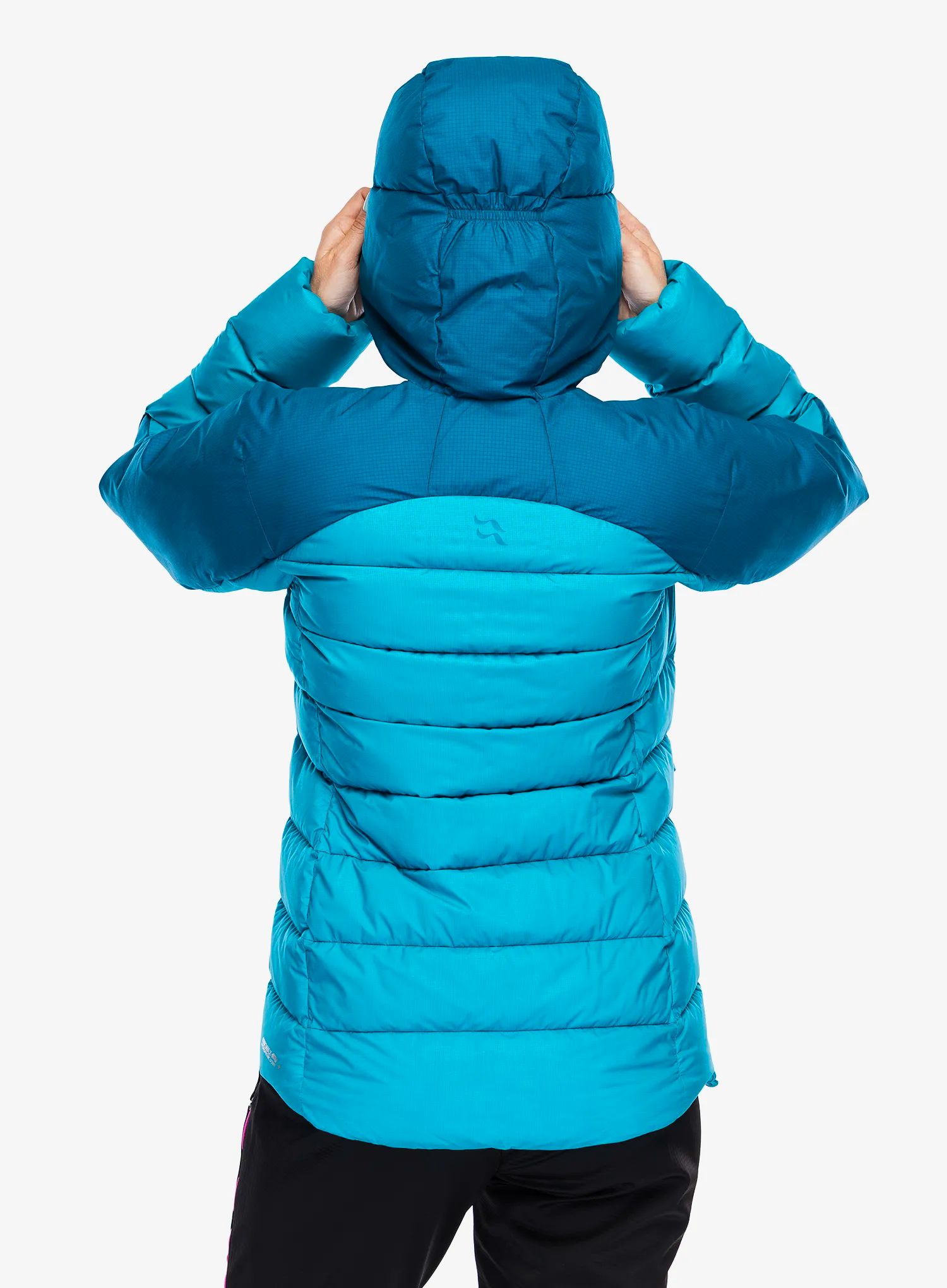 Dámská péřová bunda Rab Infinity Alpine Jacket - ultramarine/aquamarine