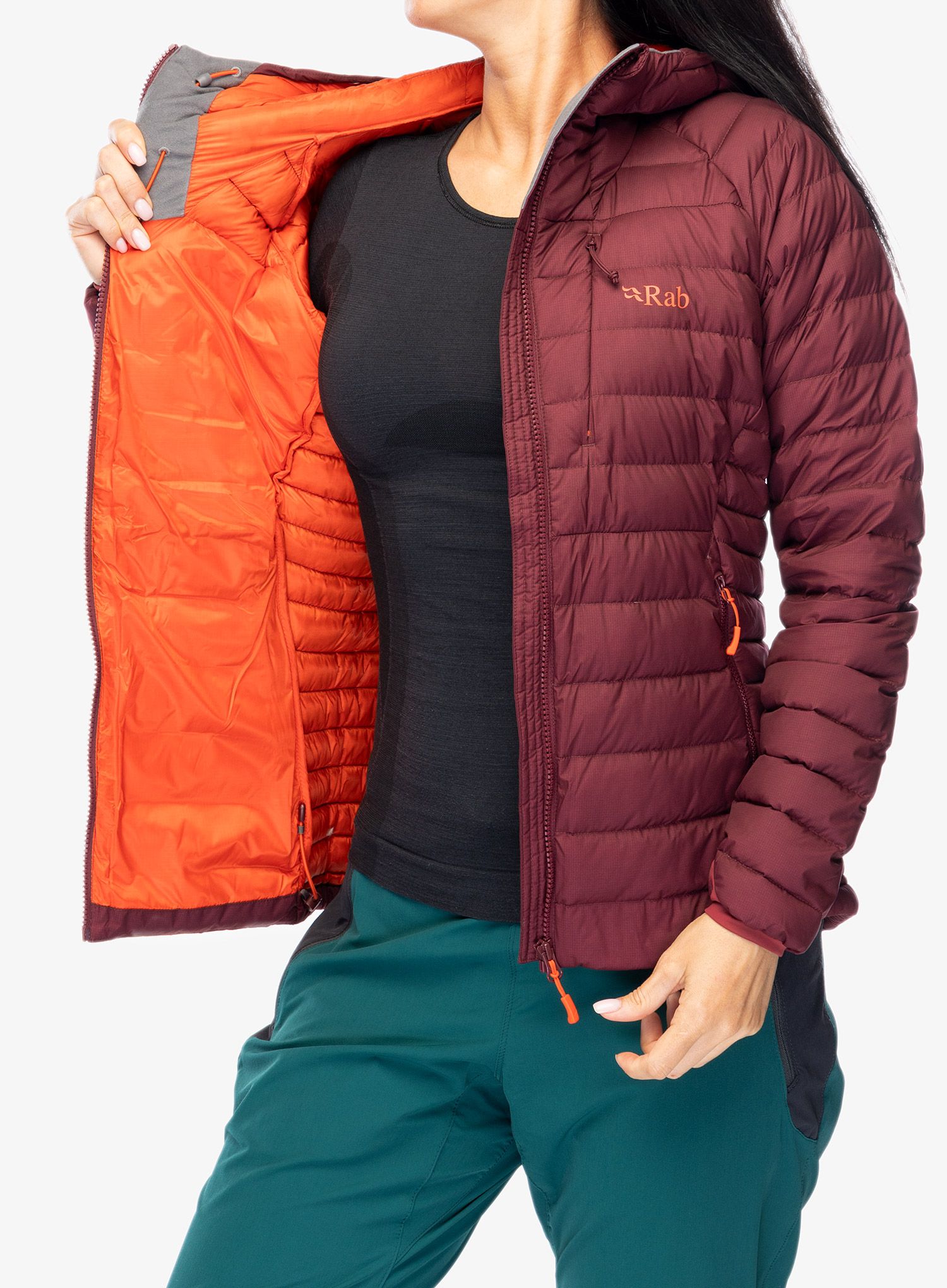 Dámská bunda Rab Infinity Microlight Jacket - deep heather